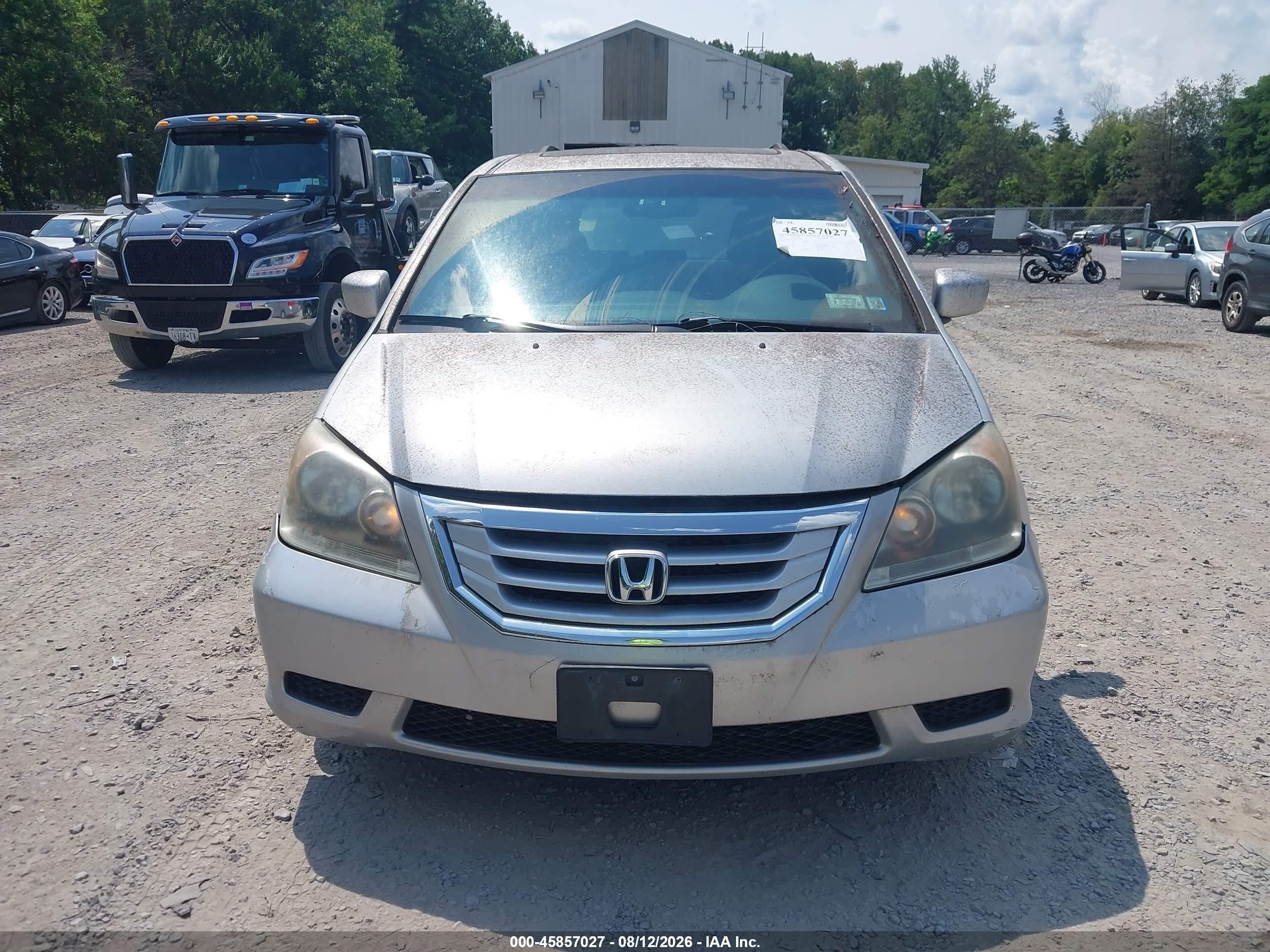 2010 Honda Odyssey Ex-l Silver vin: 5FNRL3H60AB057486