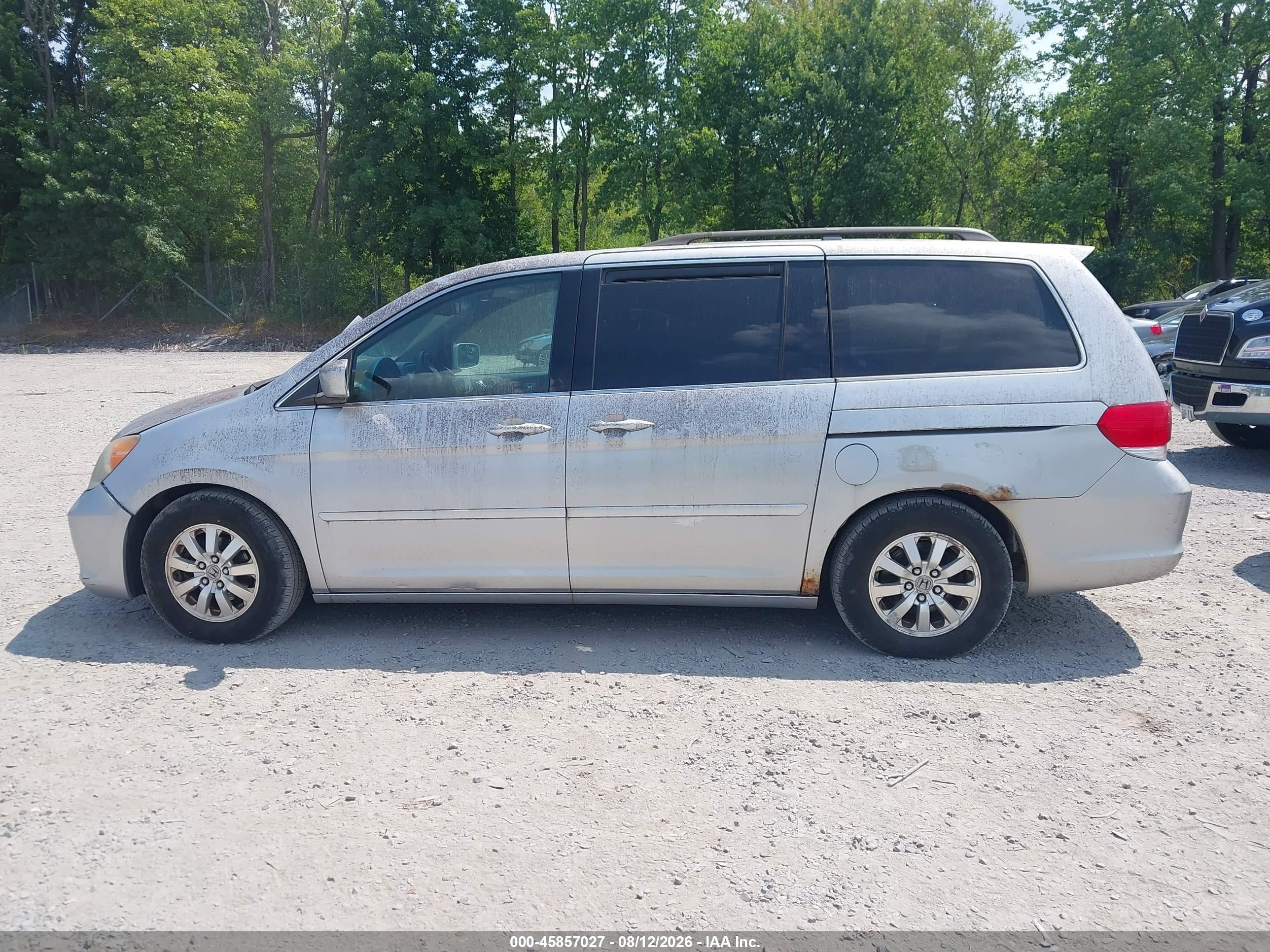 2010 Honda Odyssey Ex-l Silver vin: 5FNRL3H60AB057486