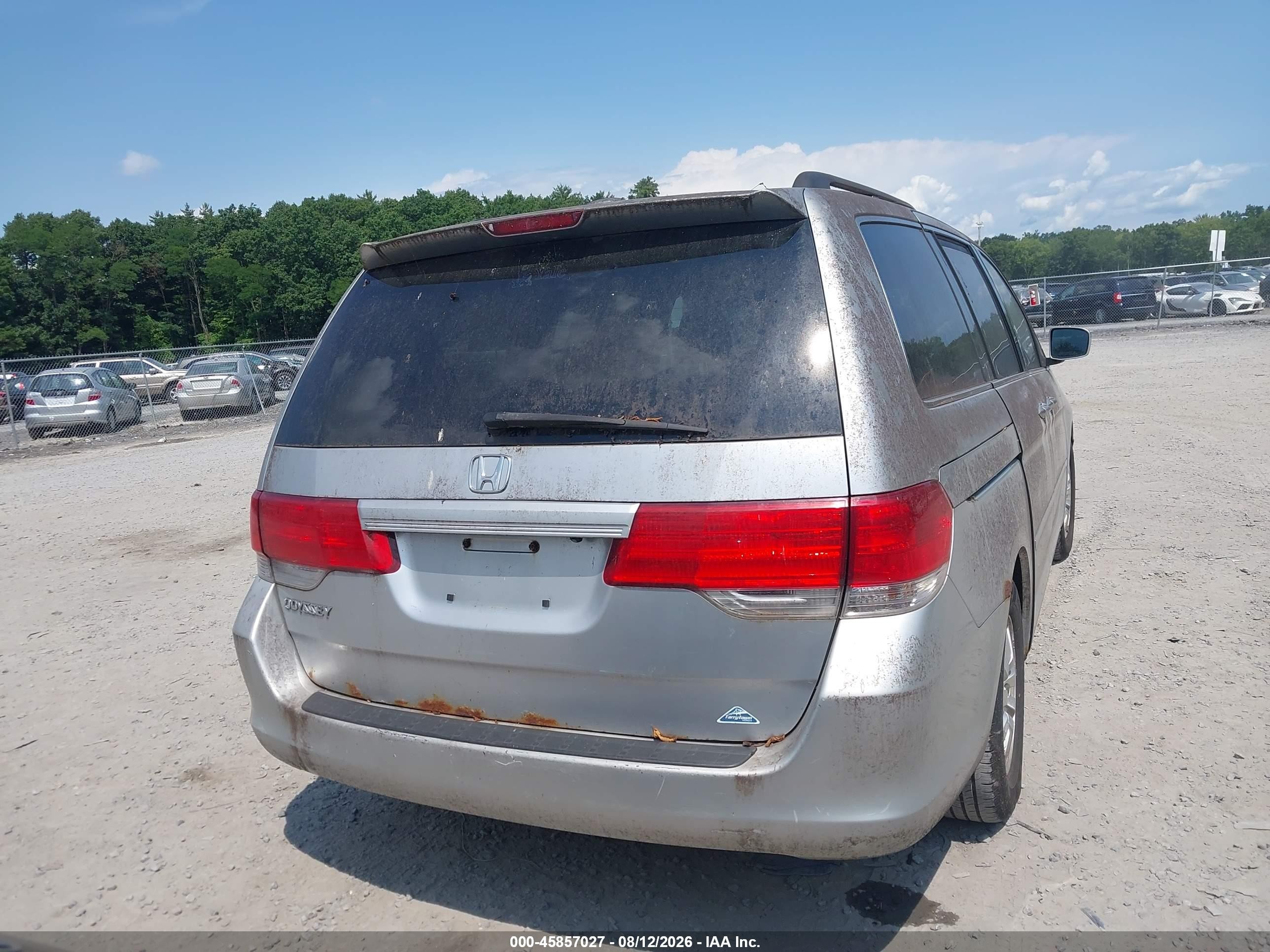2010 Honda Odyssey Ex-l Silver vin: 5FNRL3H60AB057486