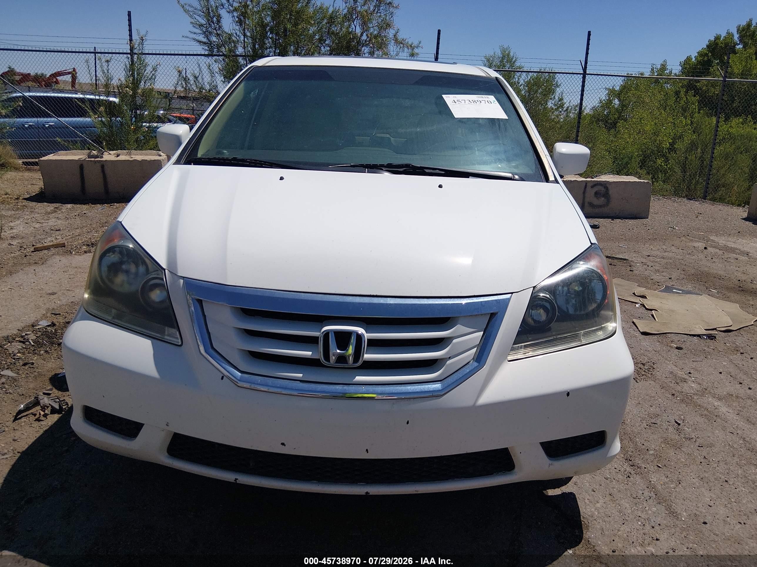 2010 Honda Odyssey Ex-l Белый vin: 5FNRL3H60AB062879