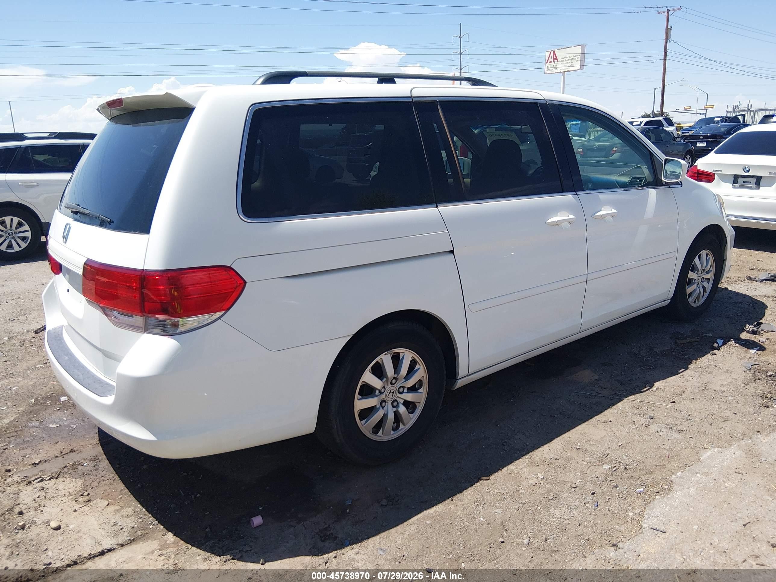 2010 Honda Odyssey Ex-l Белый vin: 5FNRL3H60AB062879