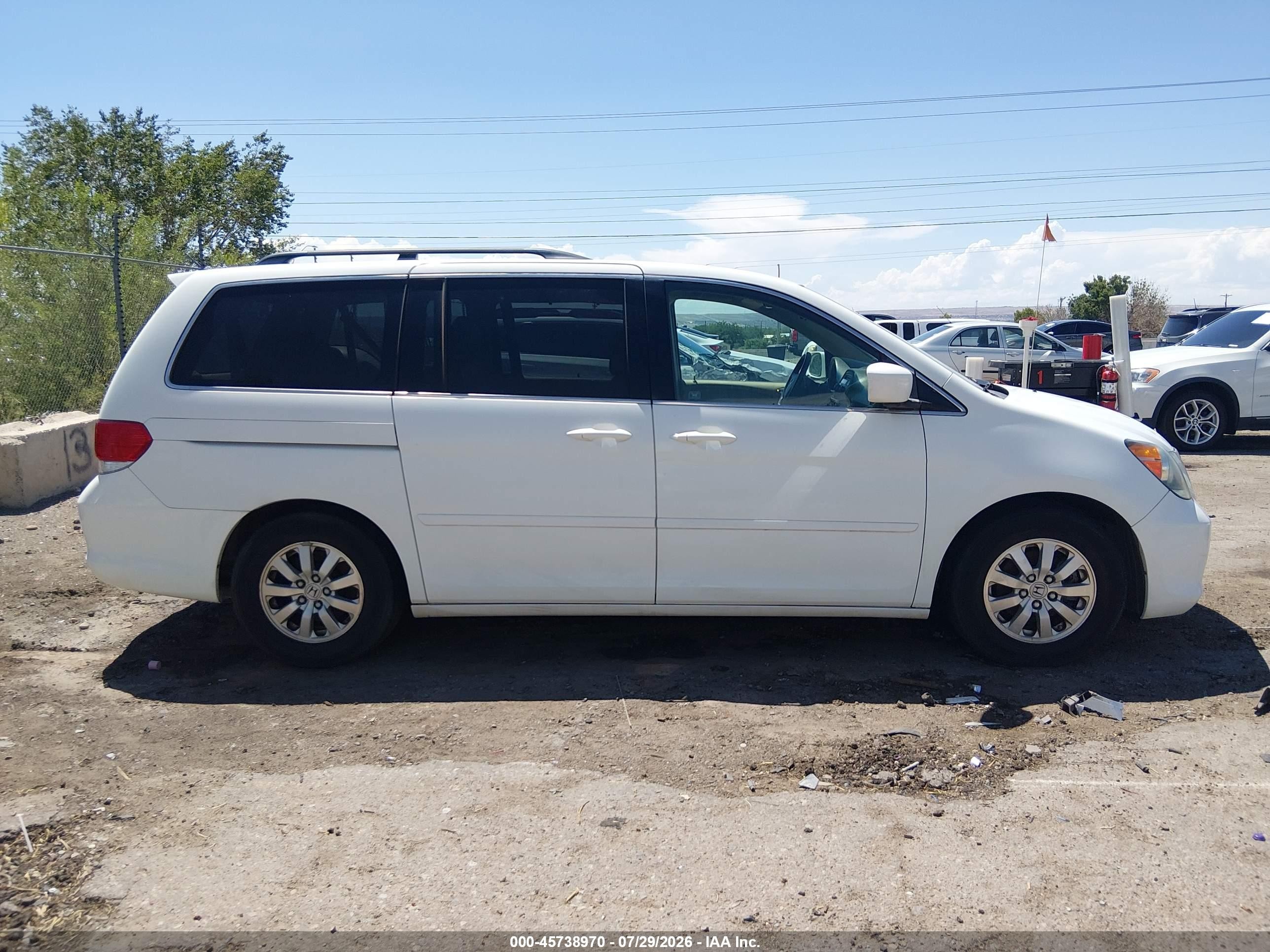 2010 Honda Odyssey Ex-l Белый vin: 5FNRL3H60AB062879