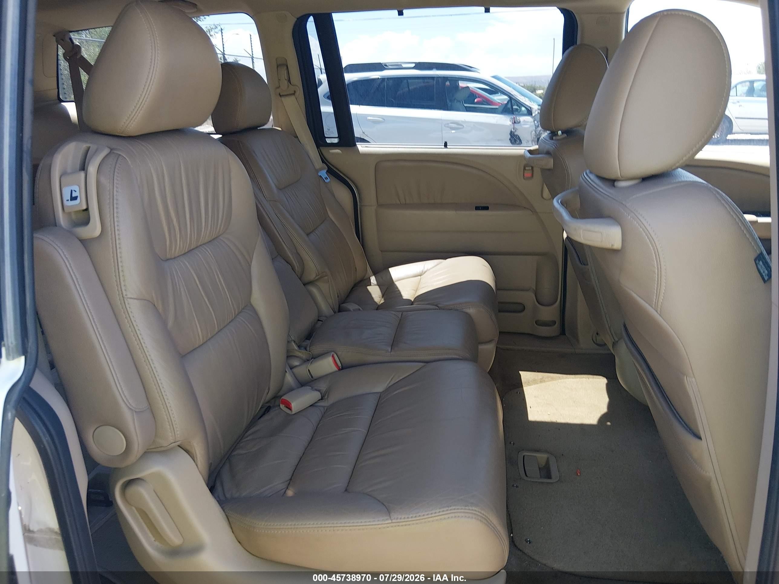 2010 Honda Odyssey Ex-l Белый vin: 5FNRL3H60AB062879