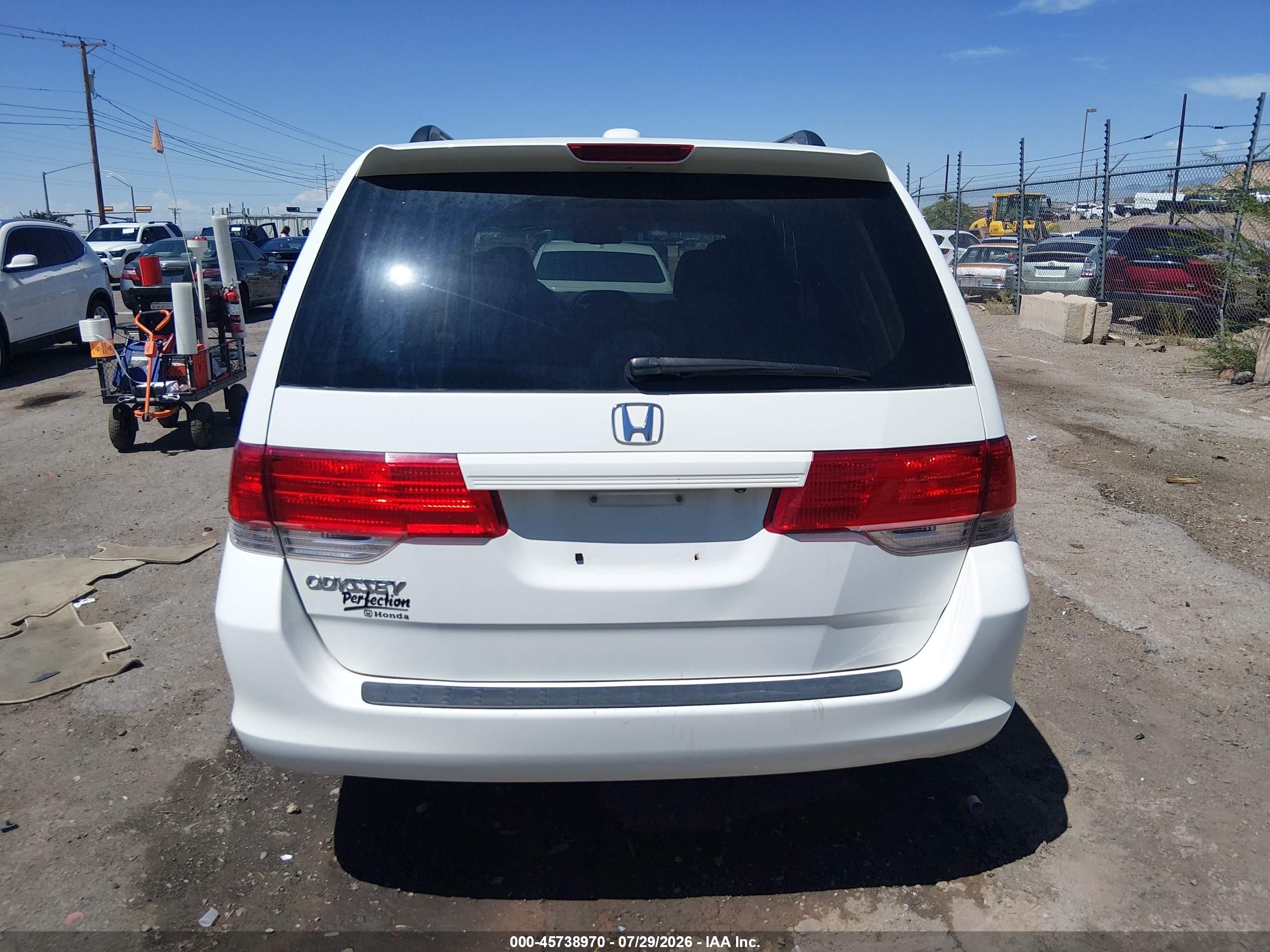 2010 Honda Odyssey Ex-l Белый vin: 5FNRL3H60AB062879