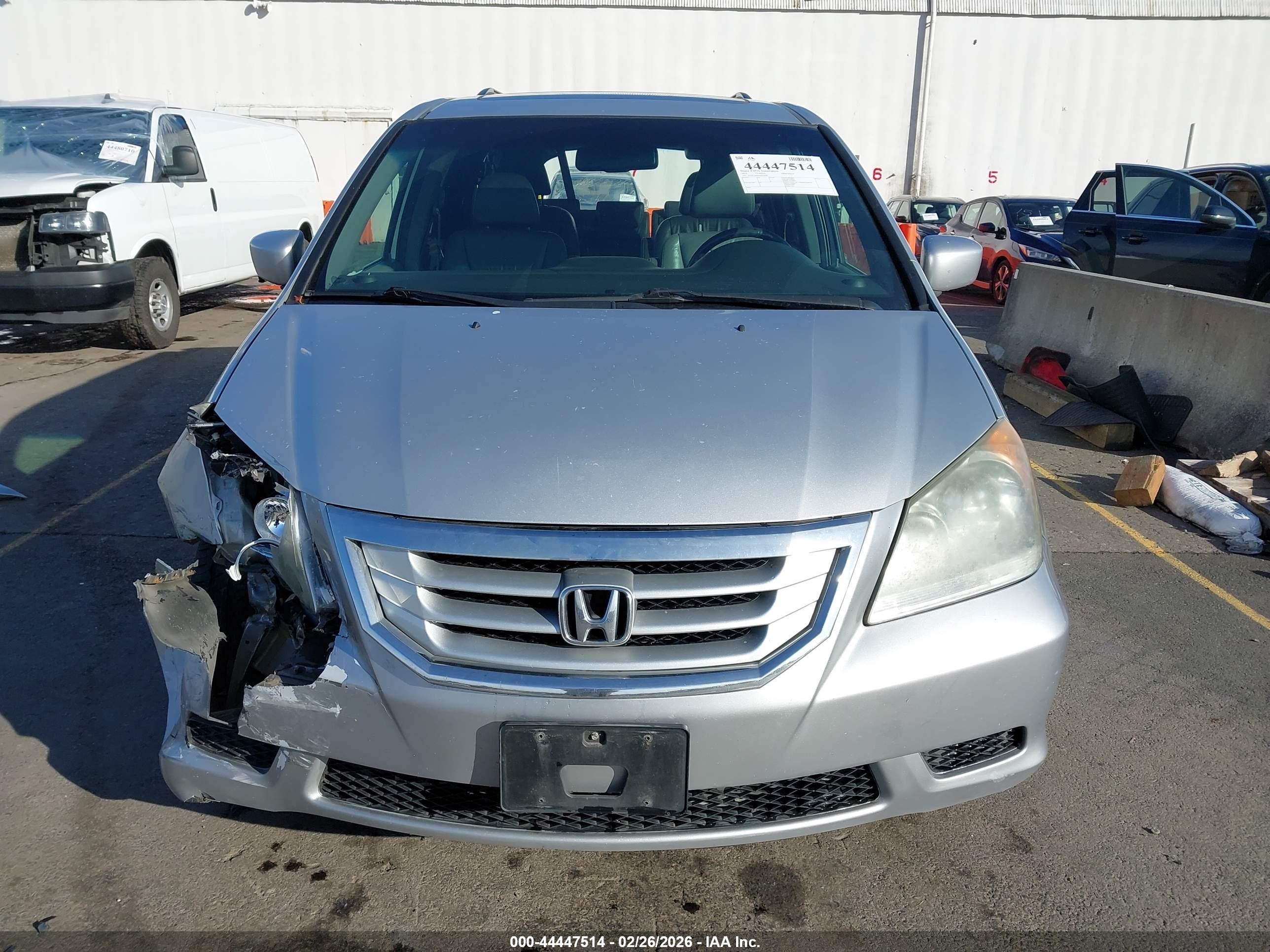 2010 Honda Odyssey Ex-l Silver vin: 5FNRL3H60AB074448
