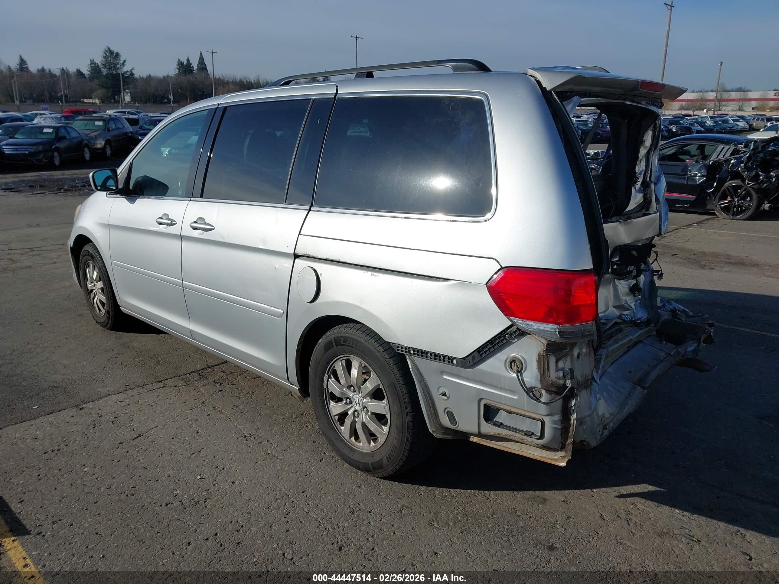 2010 Honda Odyssey Ex-l Silver vin: 5FNRL3H60AB074448