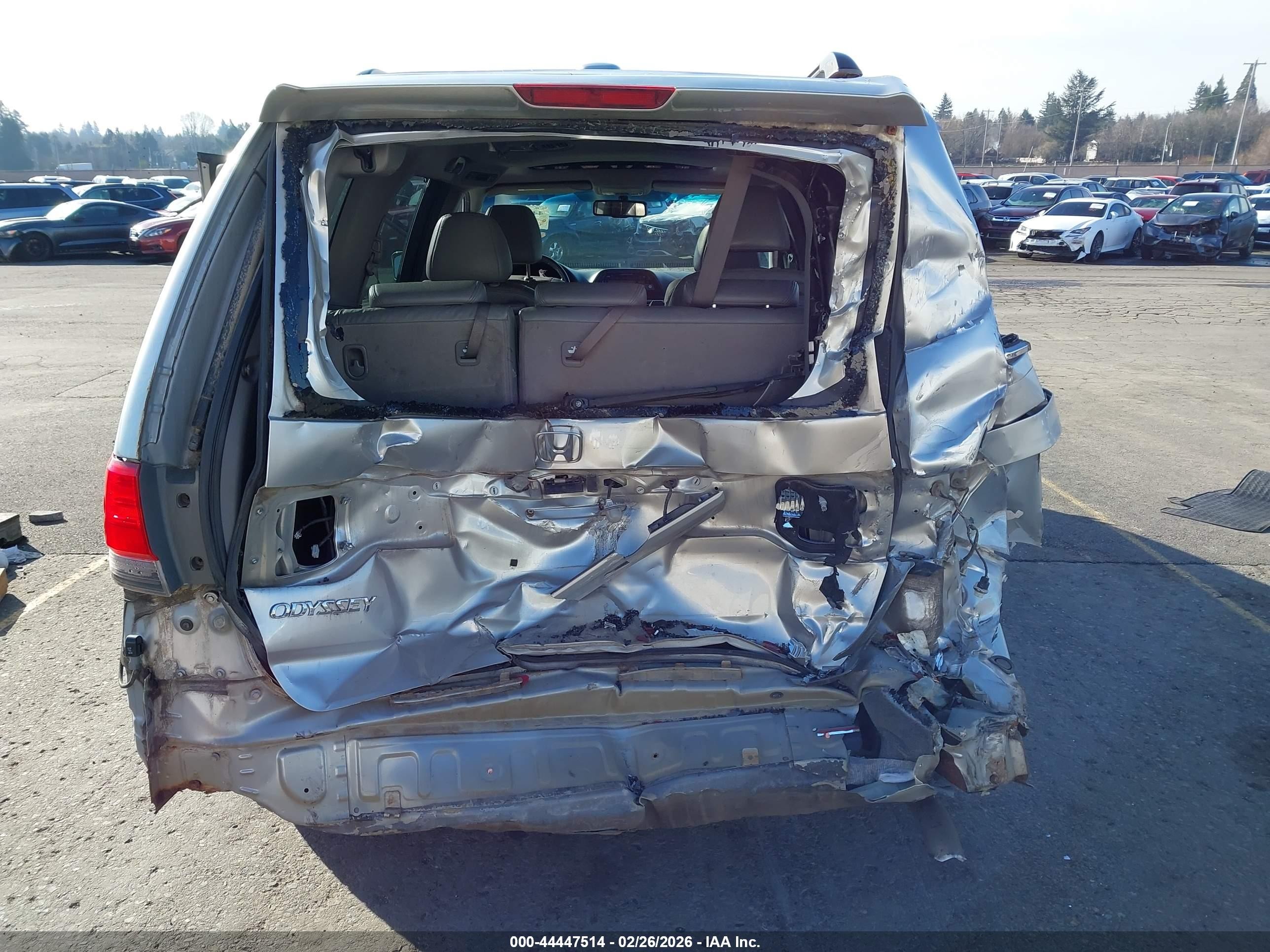 2010 Honda Odyssey Ex-l Silver vin: 5FNRL3H60AB074448
