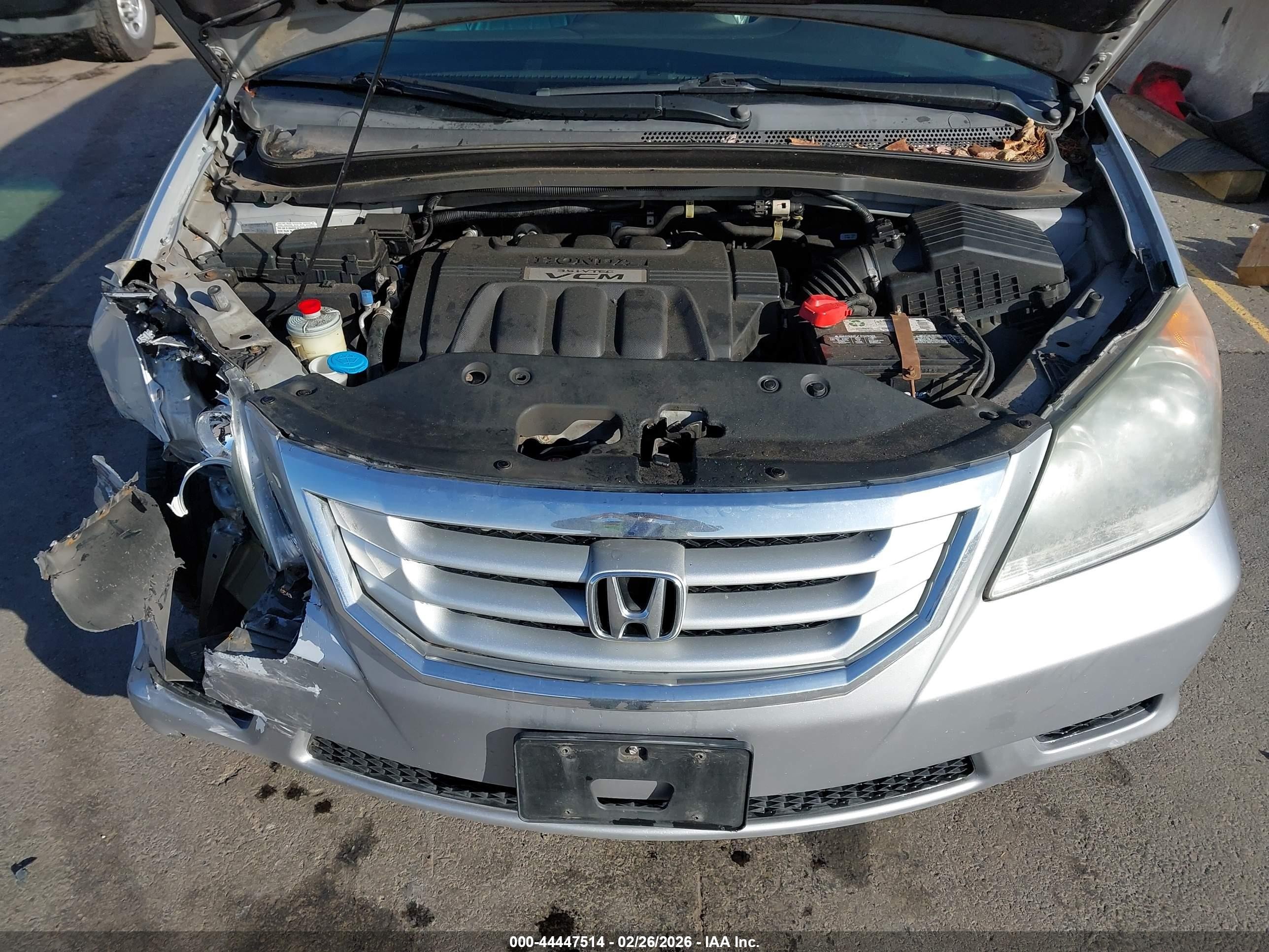 2010 Honda Odyssey Ex-l Silver vin: 5FNRL3H60AB074448