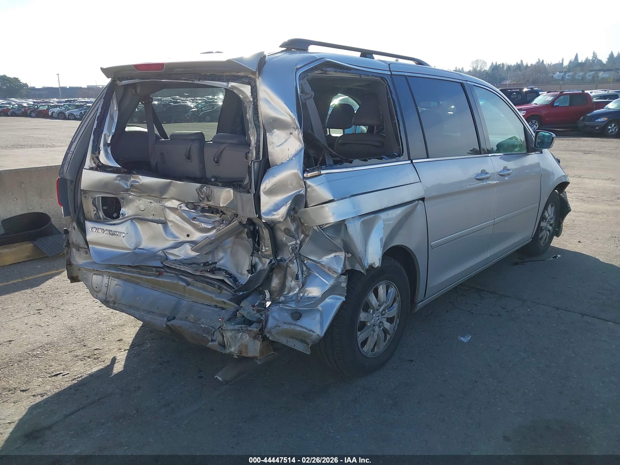 2010 Honda Odyssey Ex-l Silver vin: 5FNRL3H60AB074448