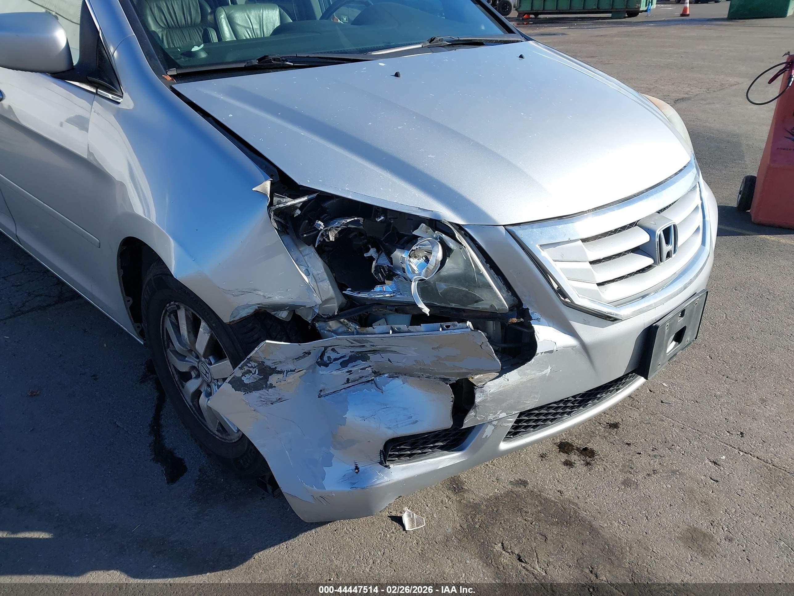 2010 Honda Odyssey Ex-l Silver vin: 5FNRL3H60AB074448
