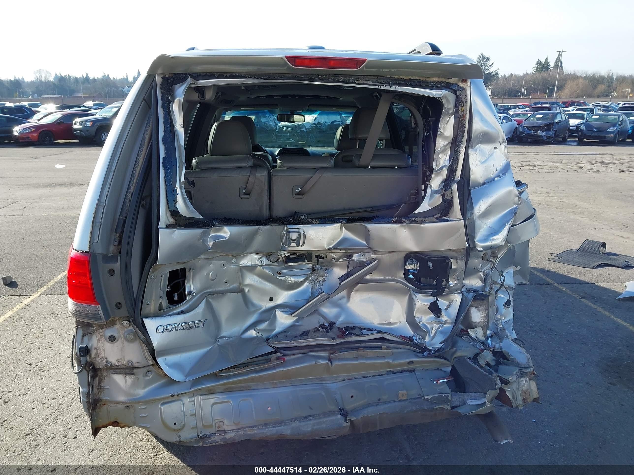 2010 Honda Odyssey Ex-l Silver vin: 5FNRL3H60AB074448