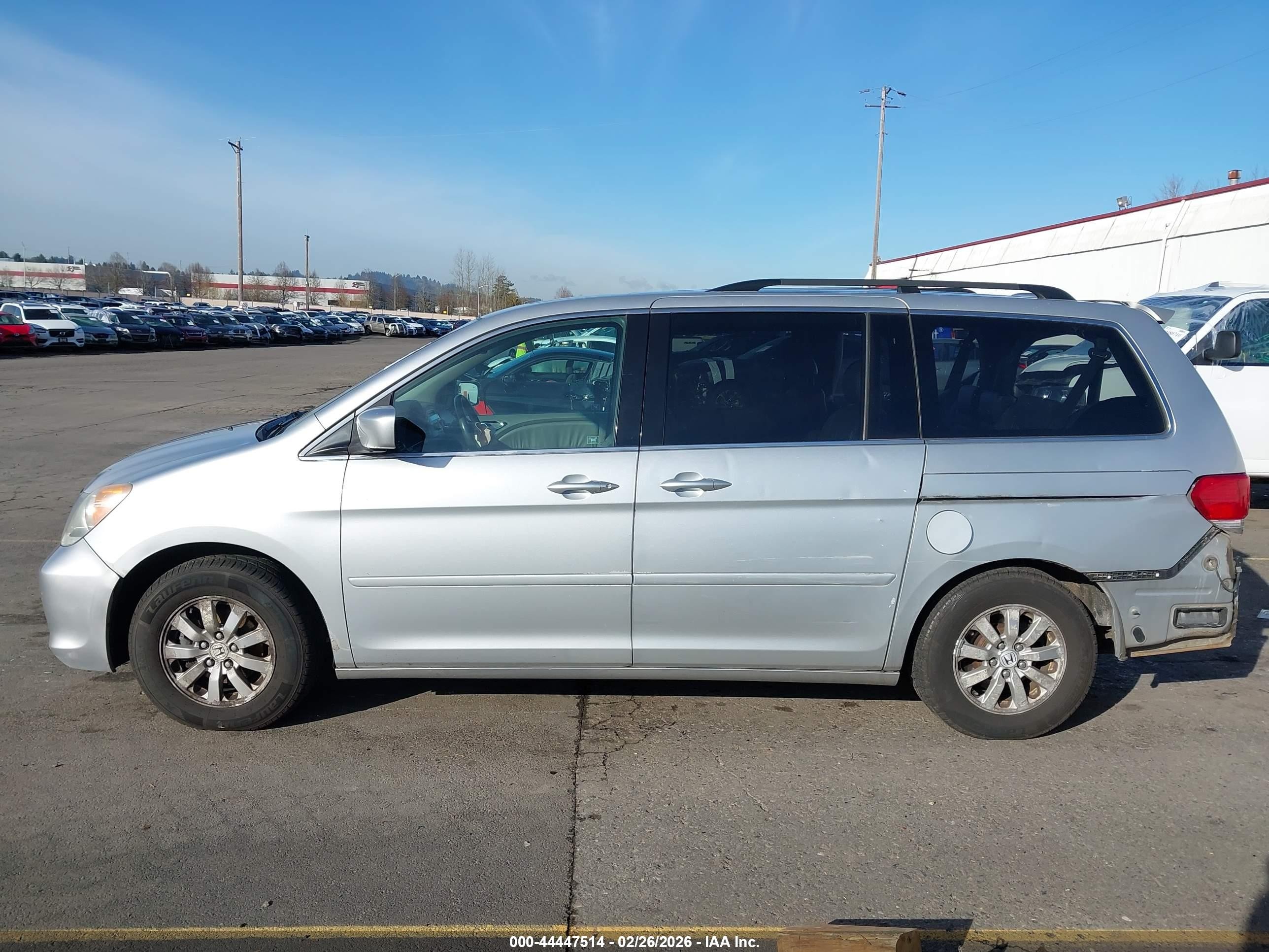 2010 Honda Odyssey Ex-l Silver vin: 5FNRL3H60AB074448