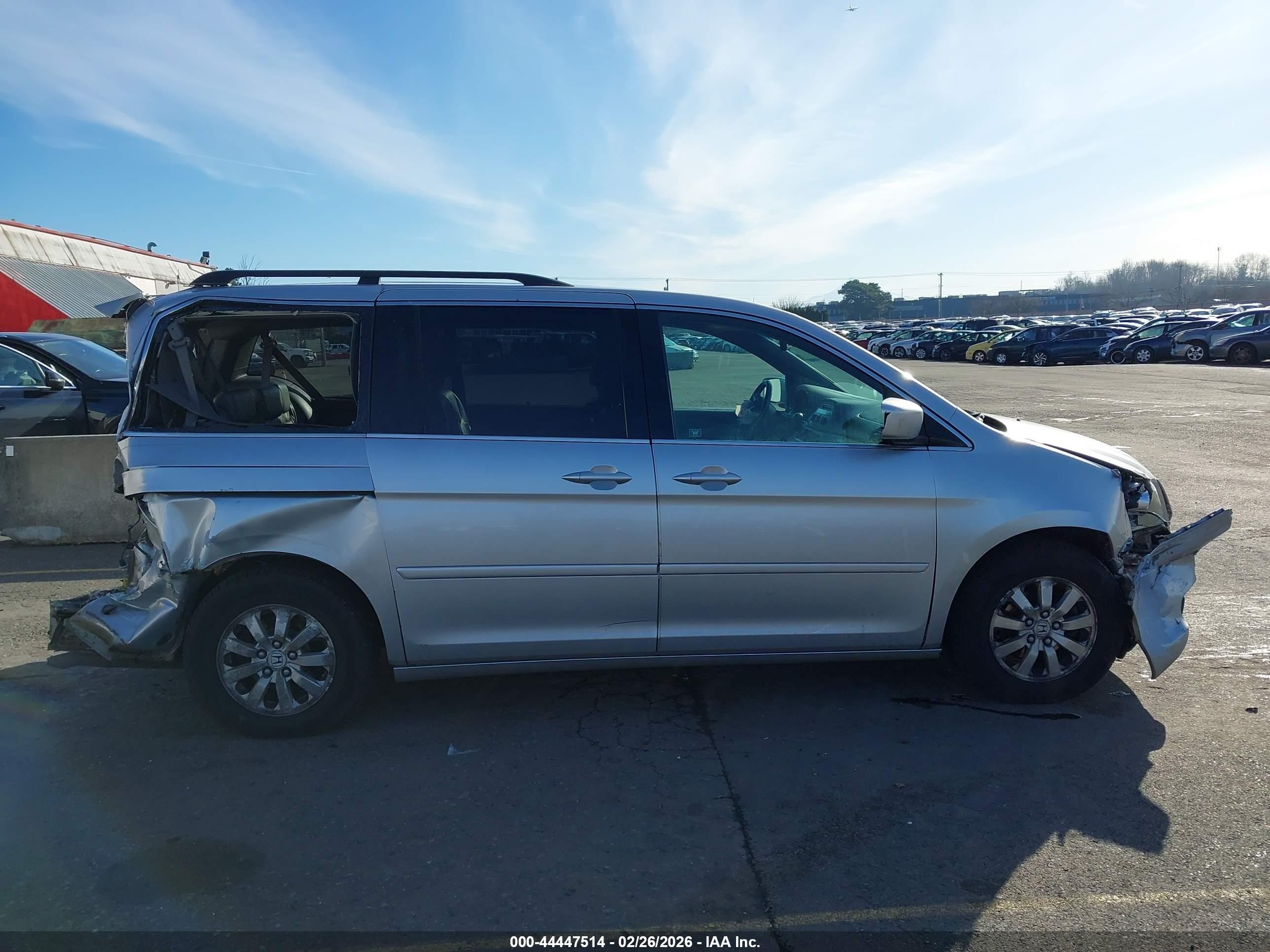 2010 Honda Odyssey Ex-l Silver vin: 5FNRL3H60AB074448