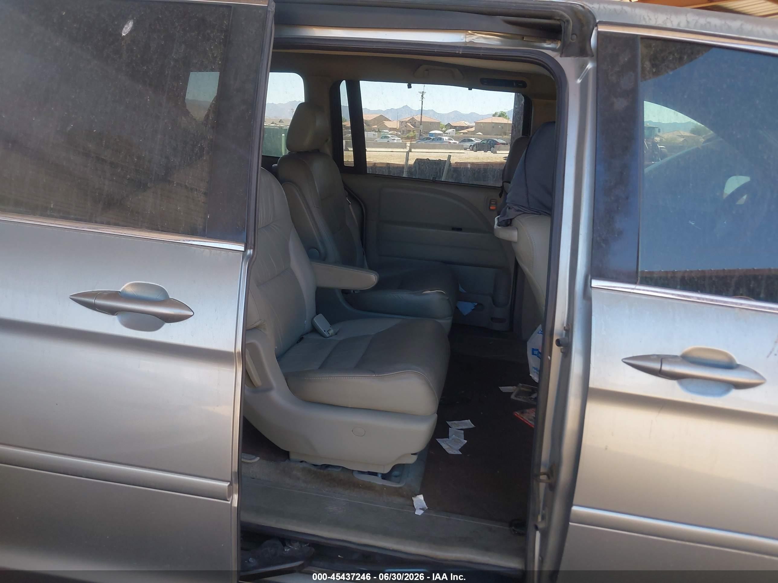 2010 Honda Odyssey Ex-l Gray vin: 5FNRL3H60AB093047