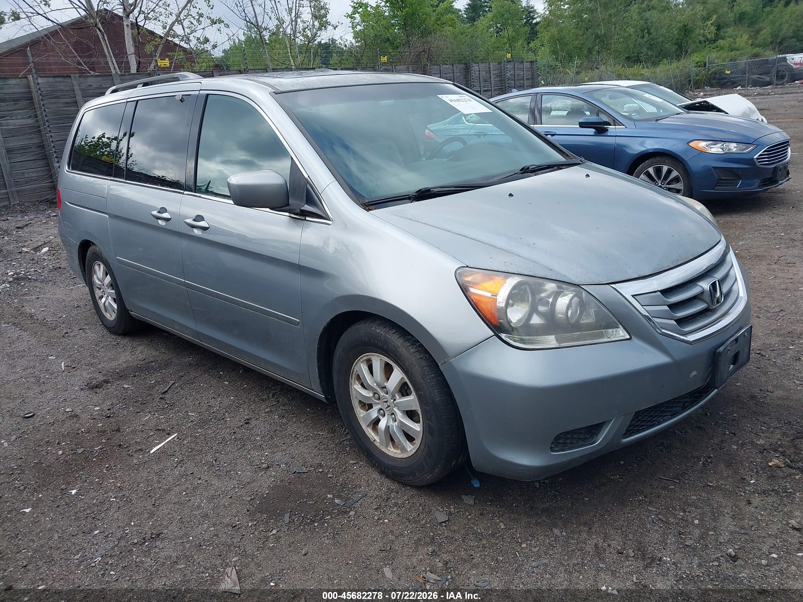 2010 Honda Odyssey Ex-l Silver vin: 5FNRL3H60AB107108