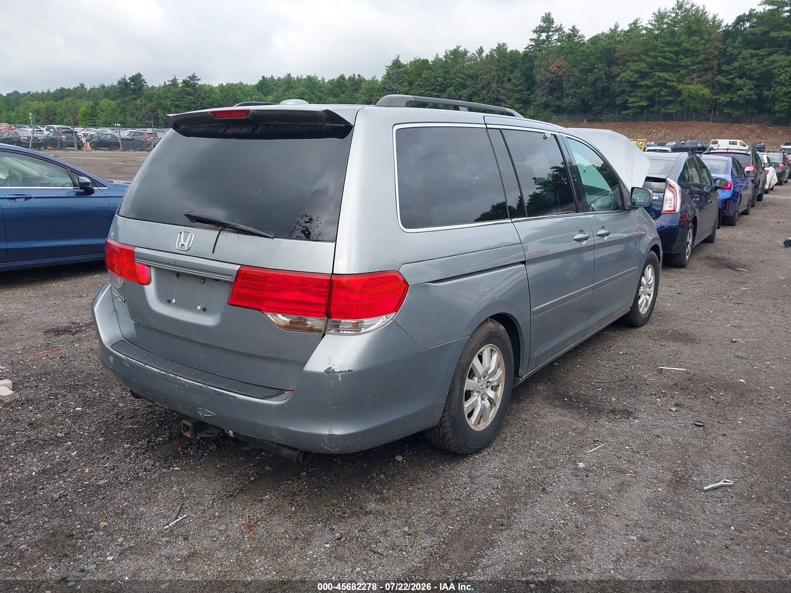 2010 Honda Odyssey Ex-l Серебряный vin: 5FNRL3H60AB107108
