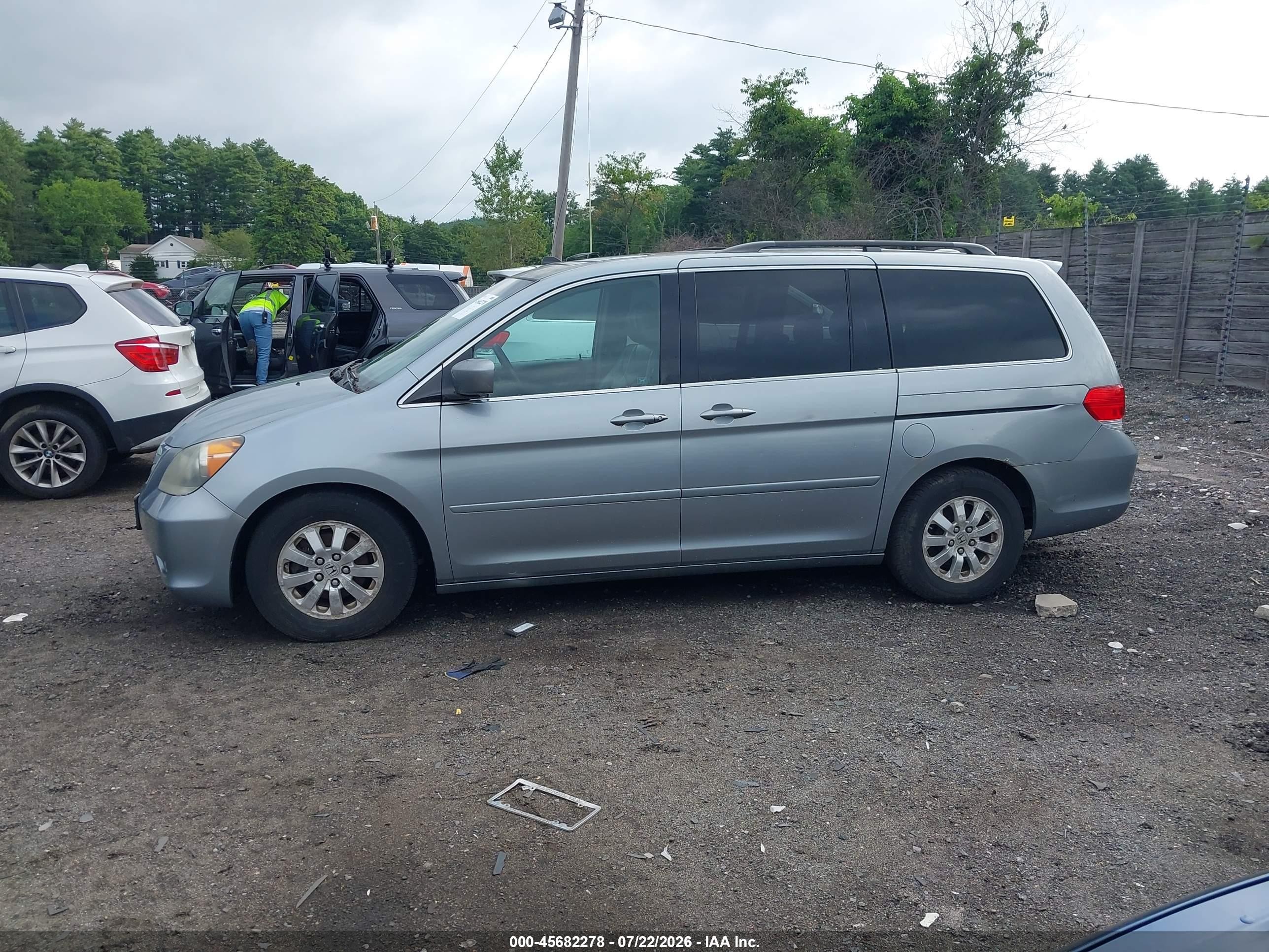 2010 Honda Odyssey Ex-l Серебряный vin: 5FNRL3H60AB107108