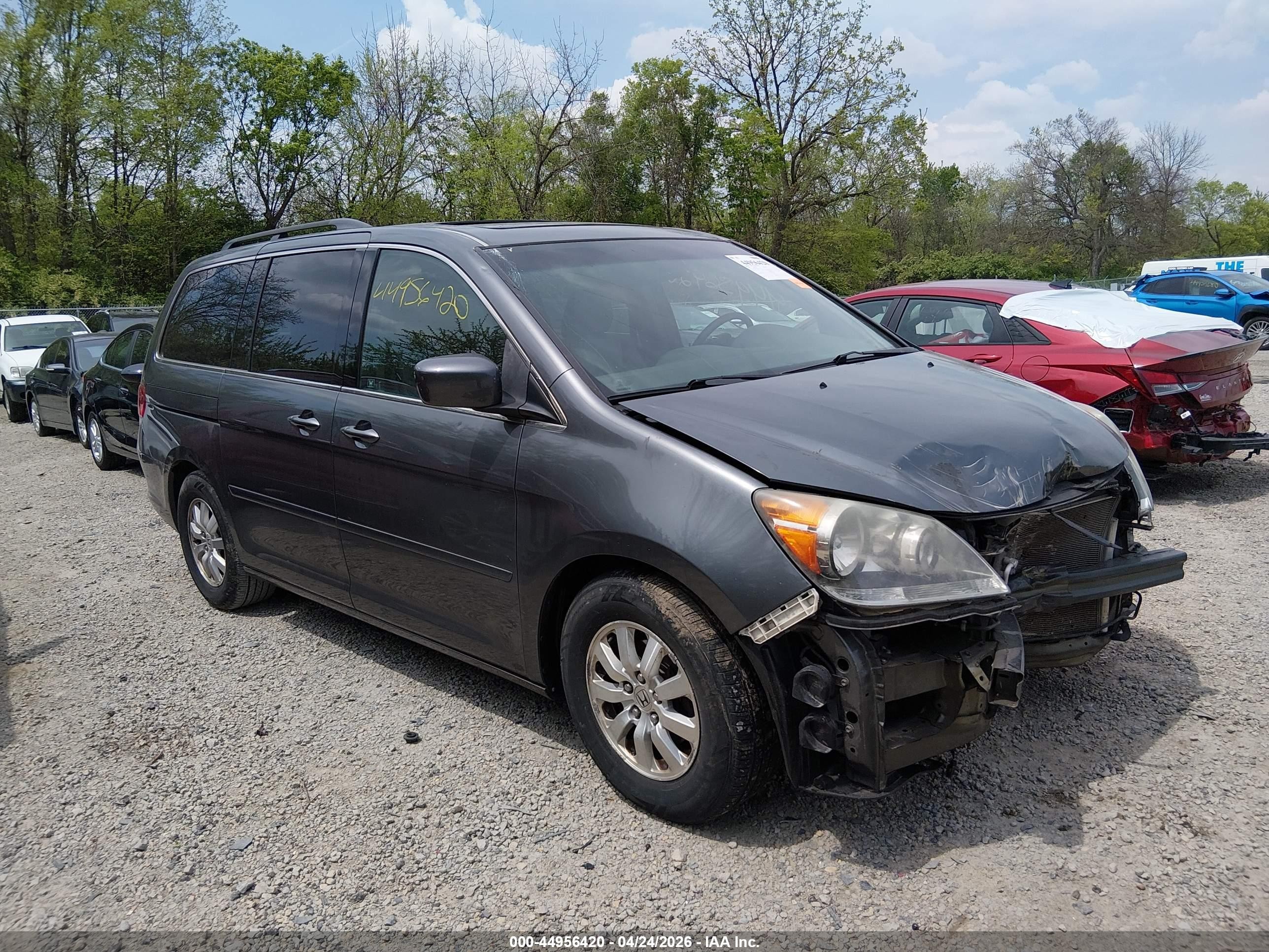 2010 Honda Odyssey Ex-l Gray vin: 5FNRL3H61AB007258