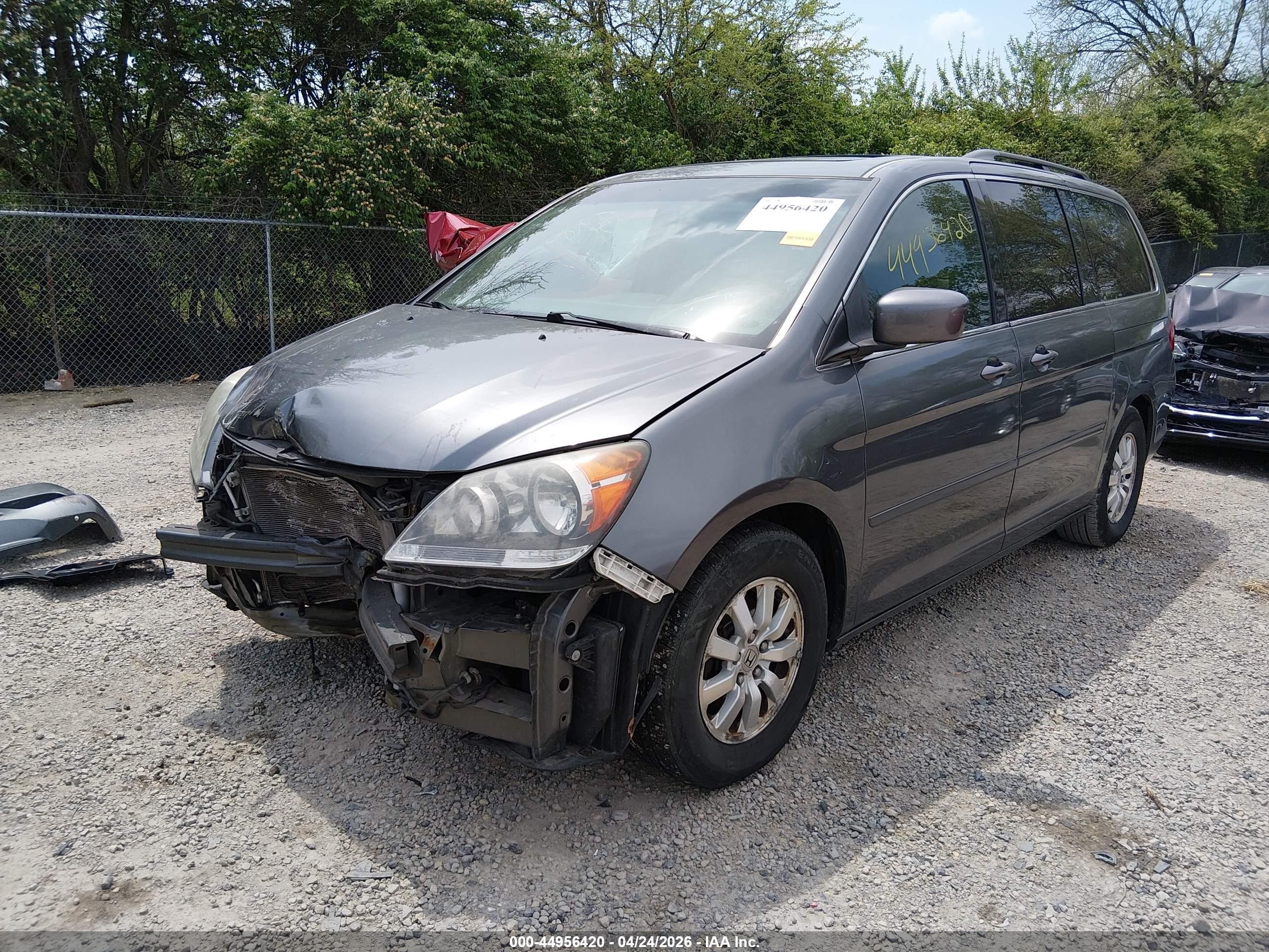 2010 Honda Odyssey Ex-l Gray vin: 5FNRL3H61AB007258