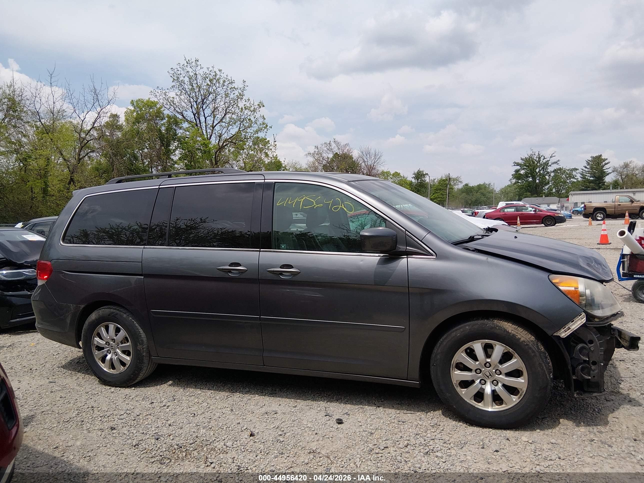 2010 Honda Odyssey Ex-l Gray vin: 5FNRL3H61AB007258