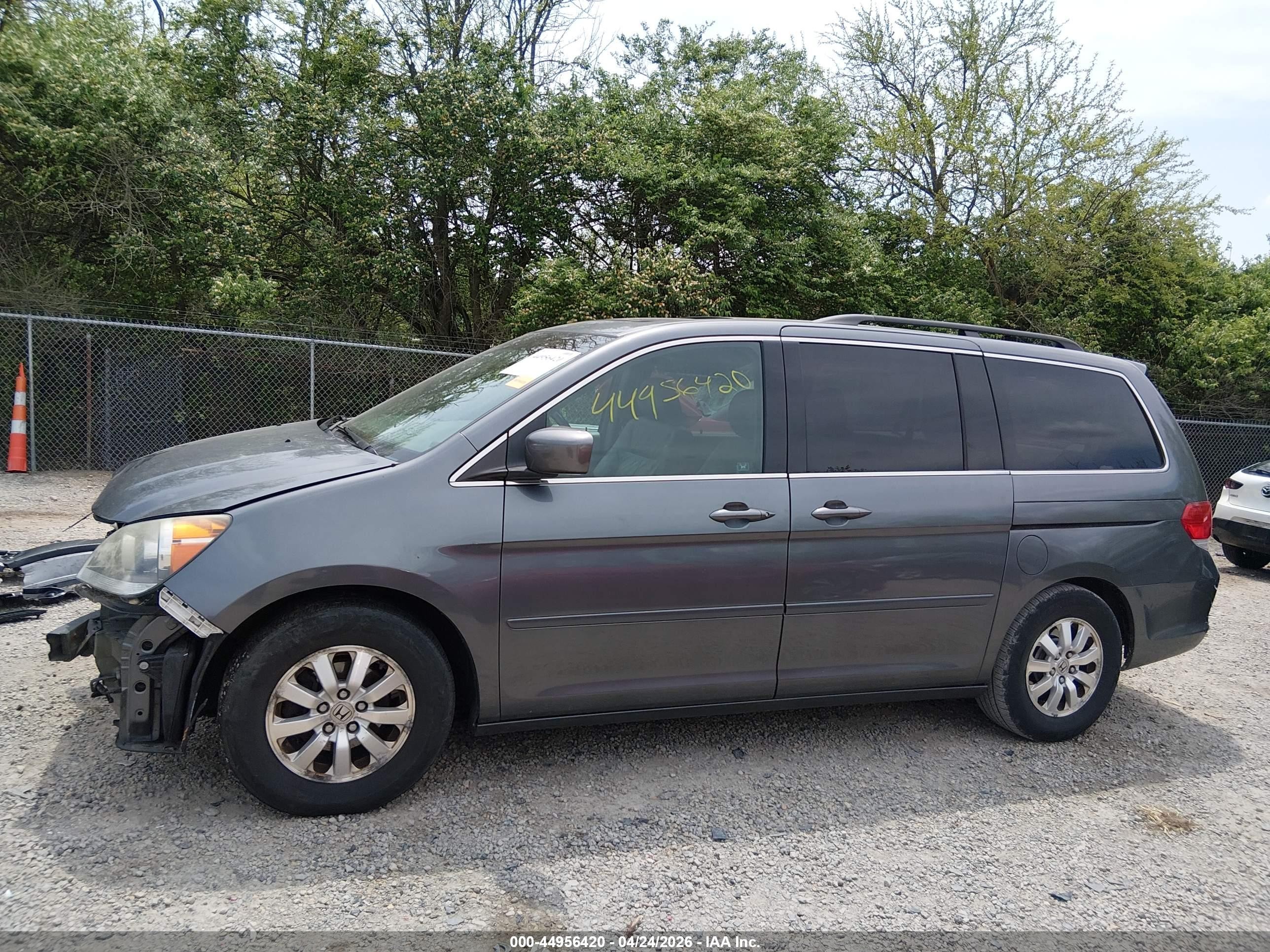 2010 Honda Odyssey Ex-l Gray vin: 5FNRL3H61AB007258