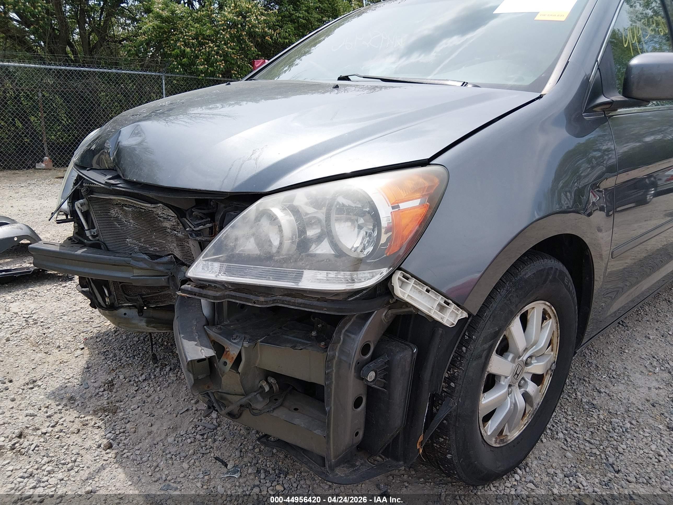 2010 Honda Odyssey Ex-l Gray vin: 5FNRL3H61AB007258