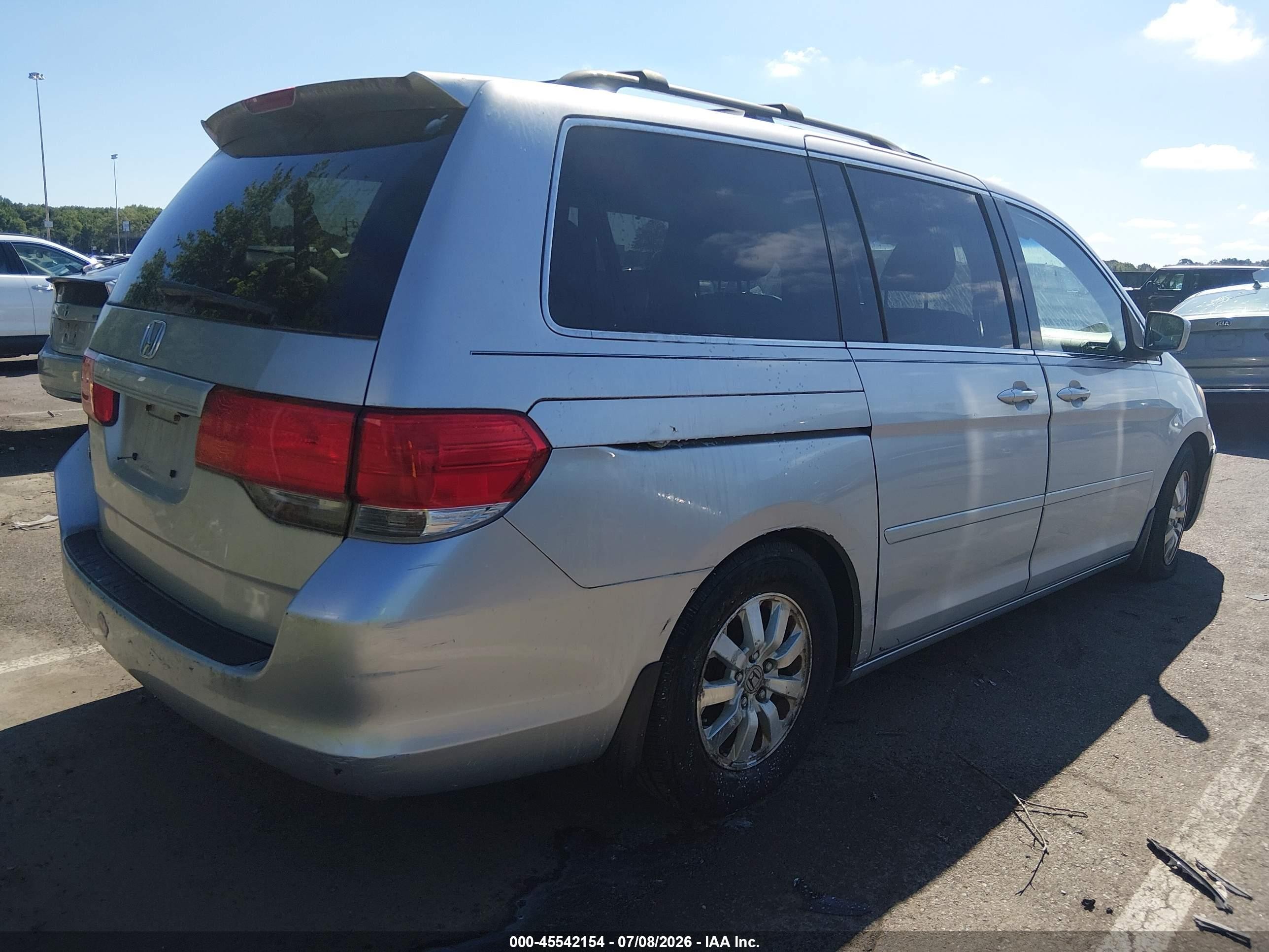 2010 Honda Odyssey Ex-l Silver vin: 5FNRL3H61AB014940