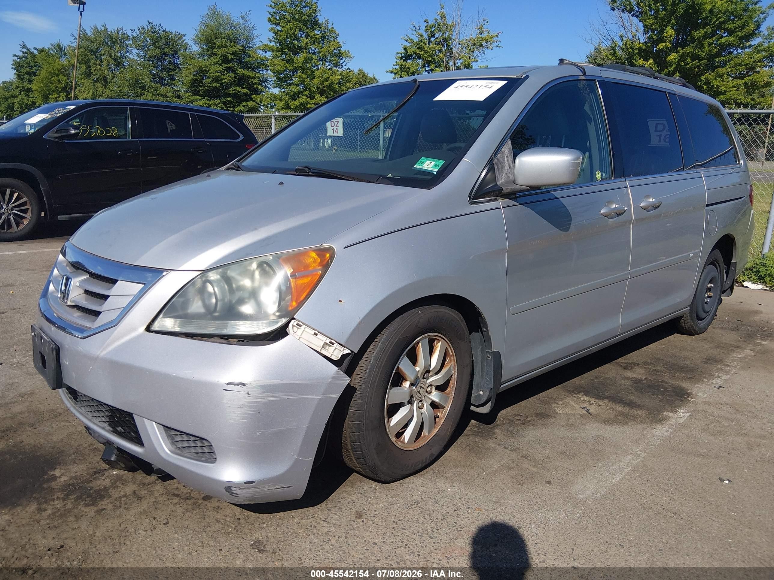 2010 Honda Odyssey Ex-l Silver vin: 5FNRL3H61AB014940