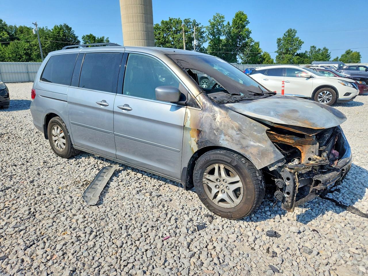2010 Honda Odyssey Exl Silver vin: 5FNRL3H61AB039594