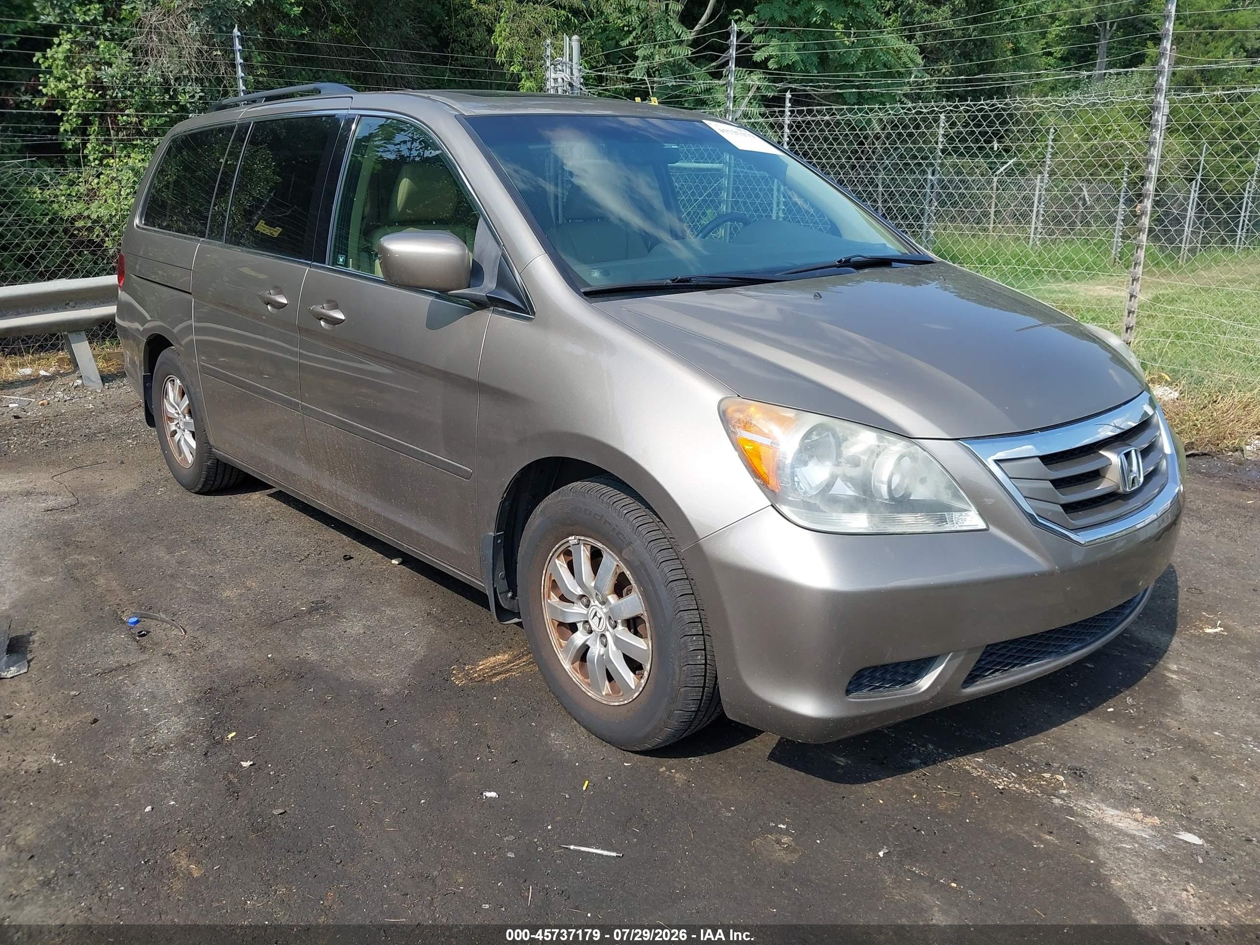 2010 Honda Odyssey Ex-l Золотой vin: 5FNRL3H61AB074538