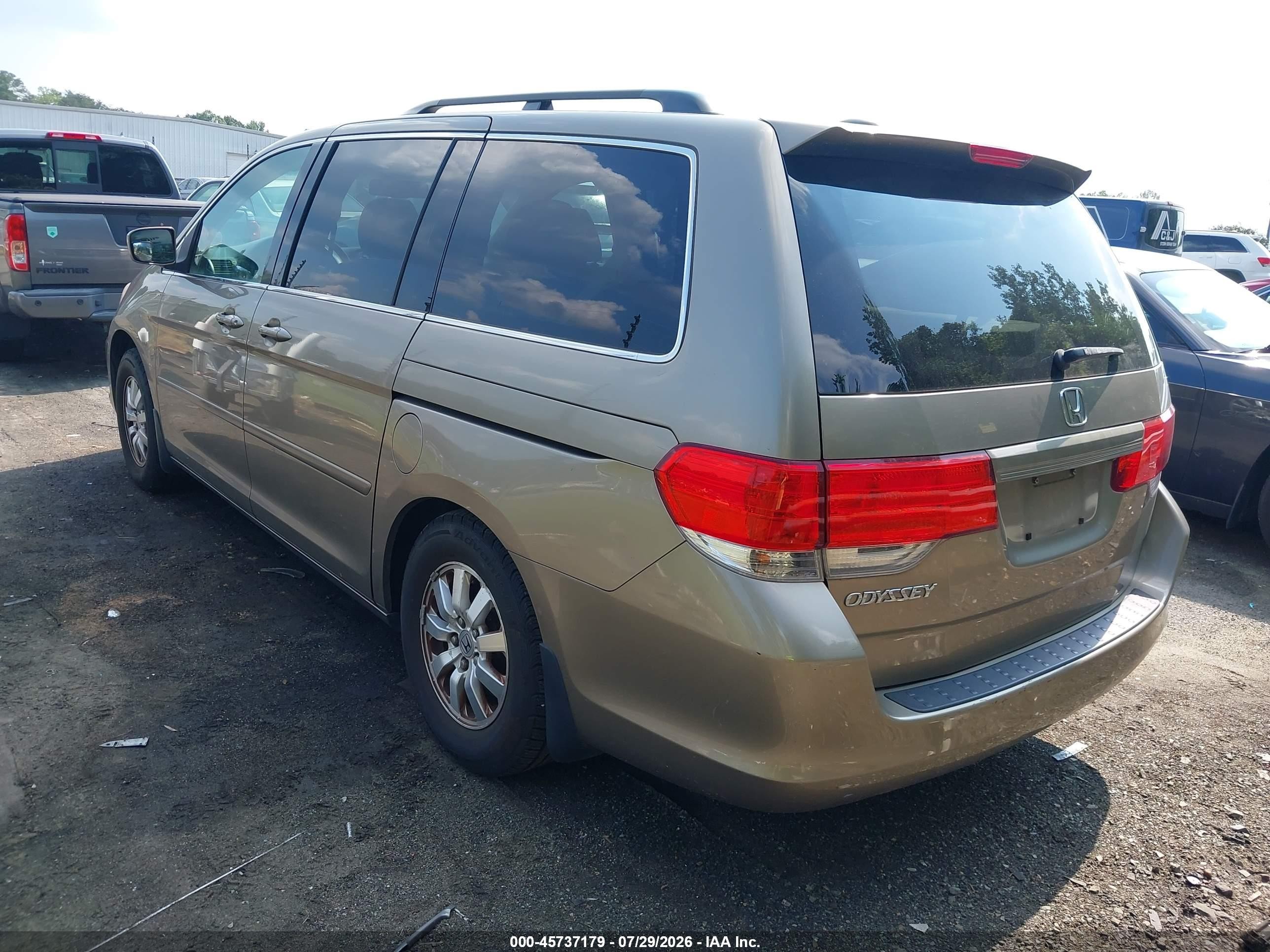 2010 Honda Odyssey Ex-l Золотой vin: 5FNRL3H61AB074538