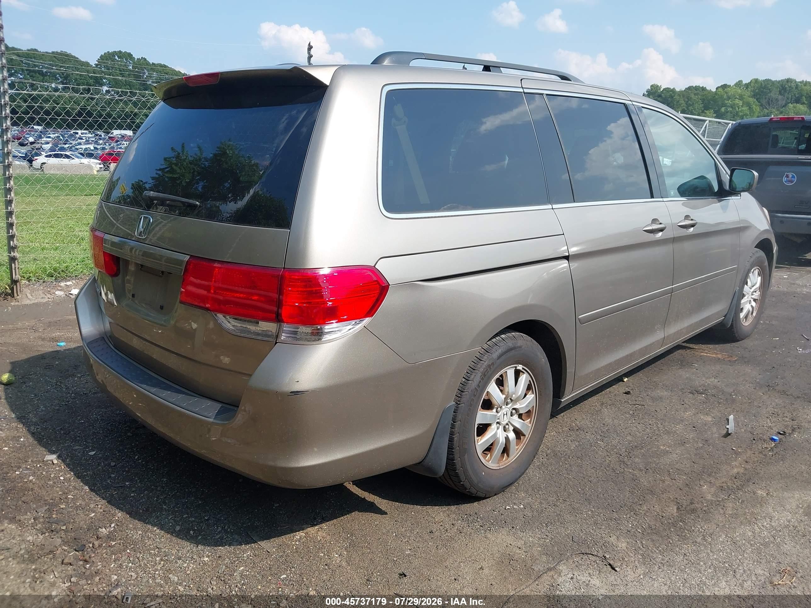 2010 Honda Odyssey Ex-l Золотой vin: 5FNRL3H61AB074538