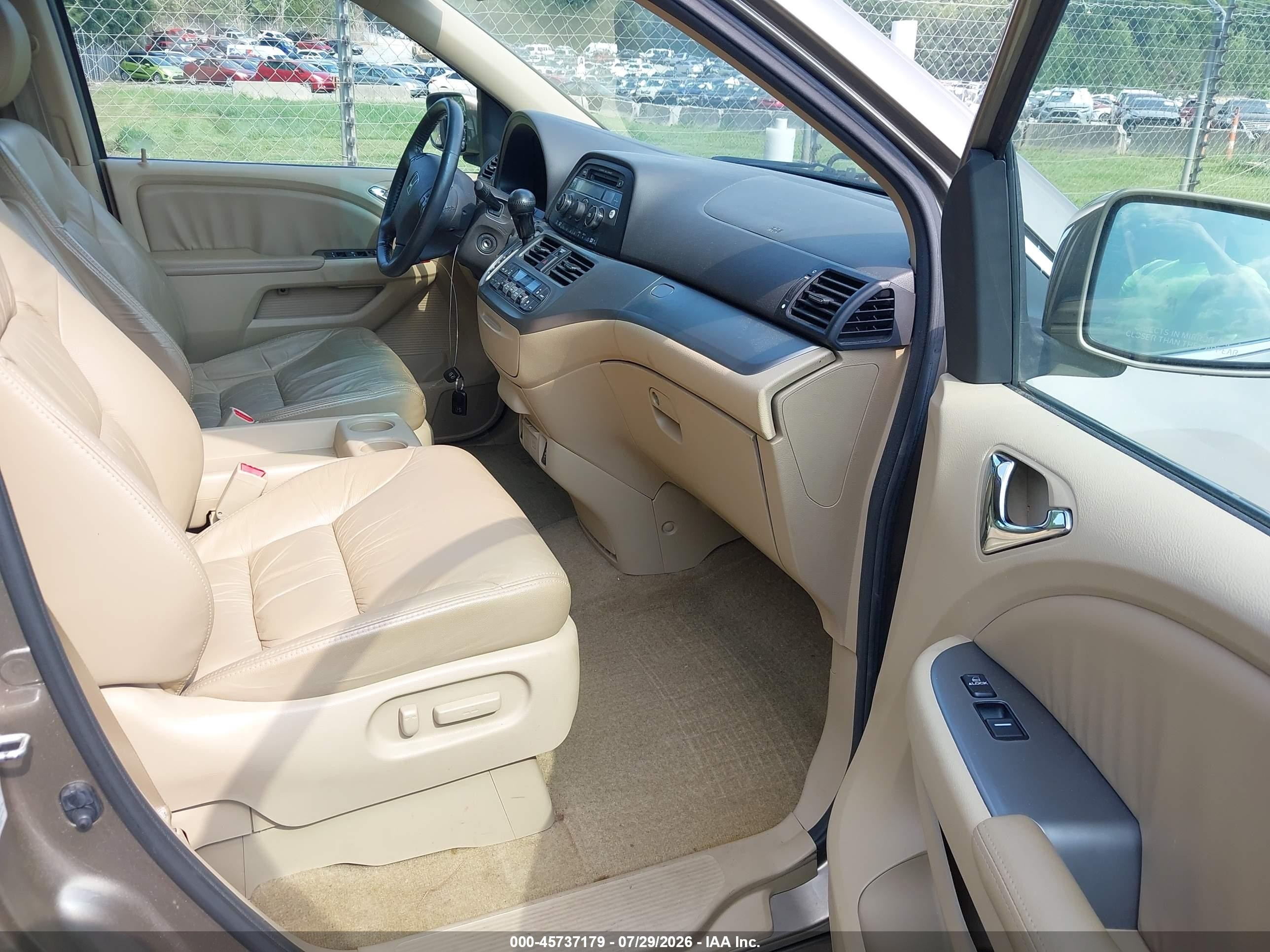 2010 Honda Odyssey Ex-l Золотой vin: 5FNRL3H61AB074538