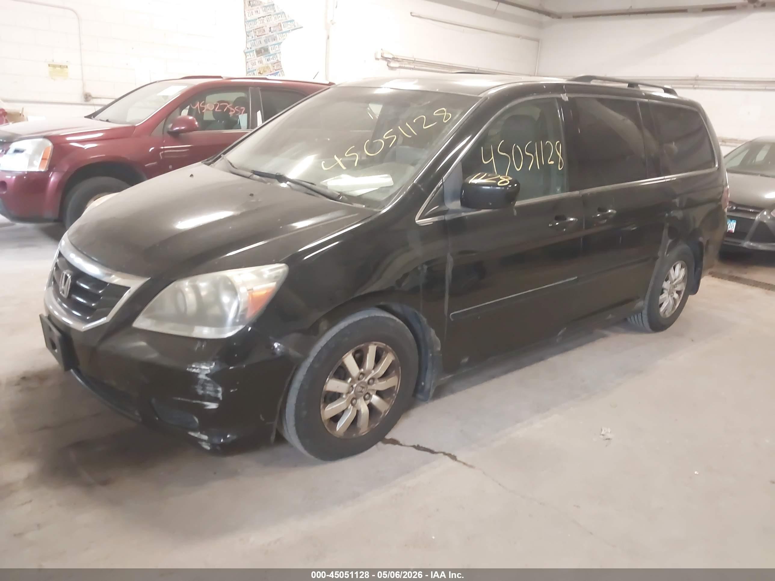 2010 Honda Odyssey Ex-l Черный vin: 5FNRL3H61AB083403