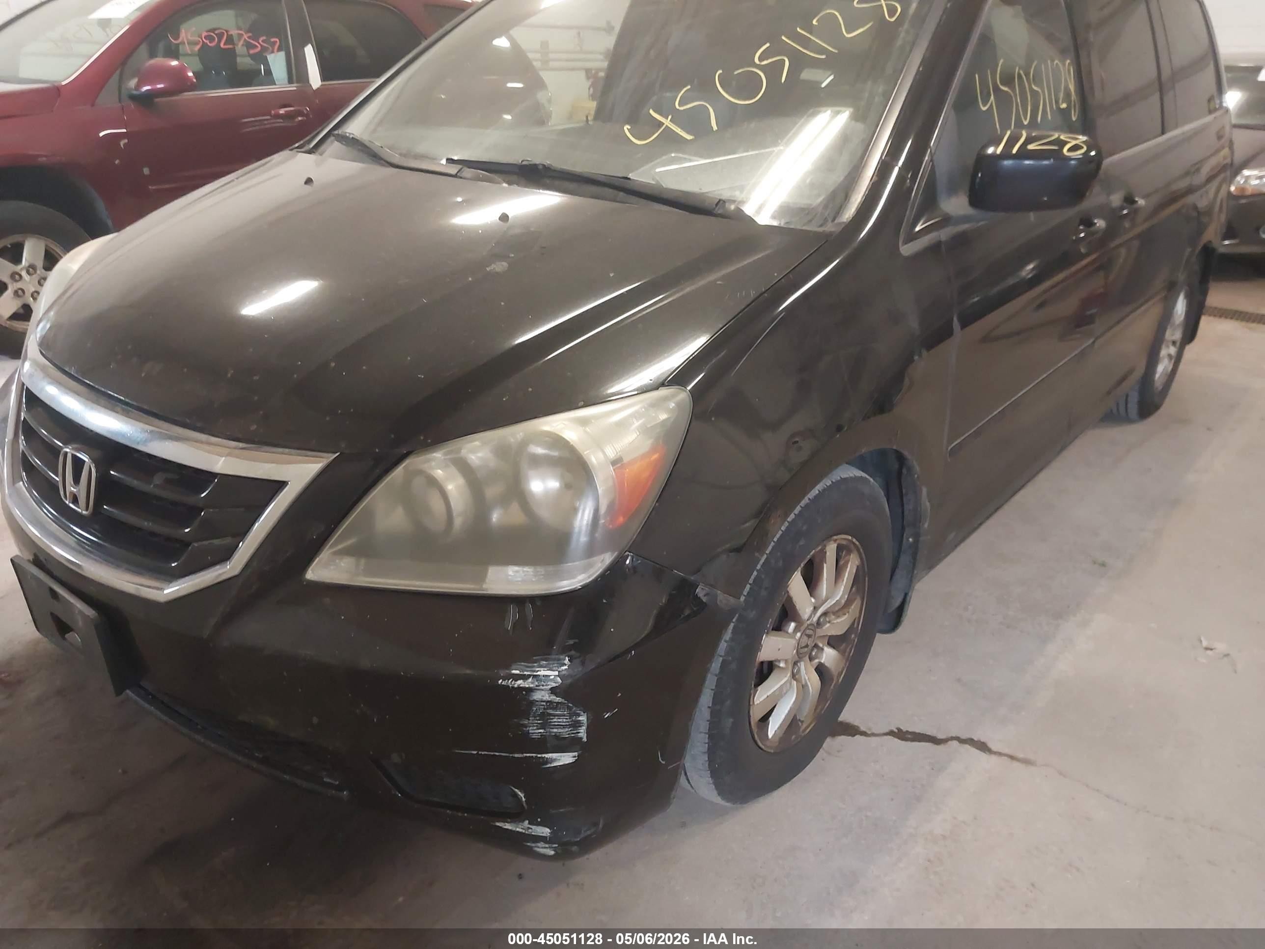 2010 Honda Odyssey Ex-l Черный vin: 5FNRL3H61AB083403