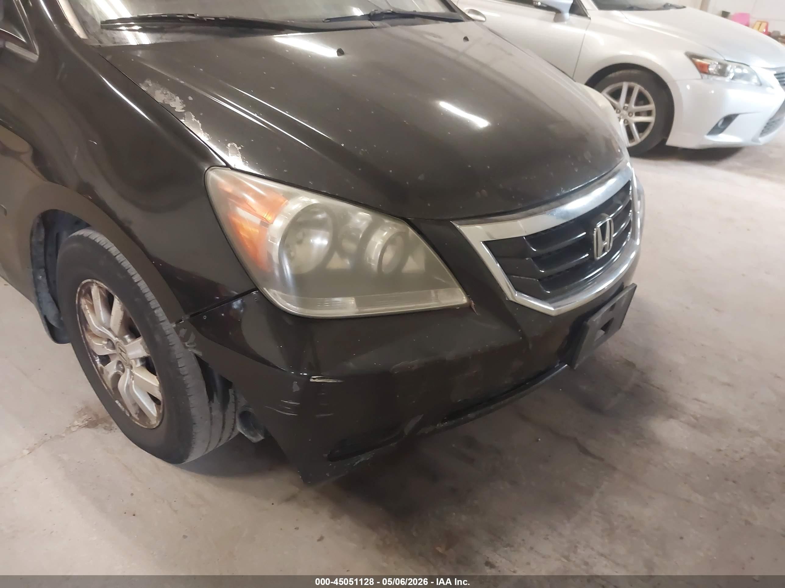 2010 Honda Odyssey Ex-l Черный vin: 5FNRL3H61AB083403