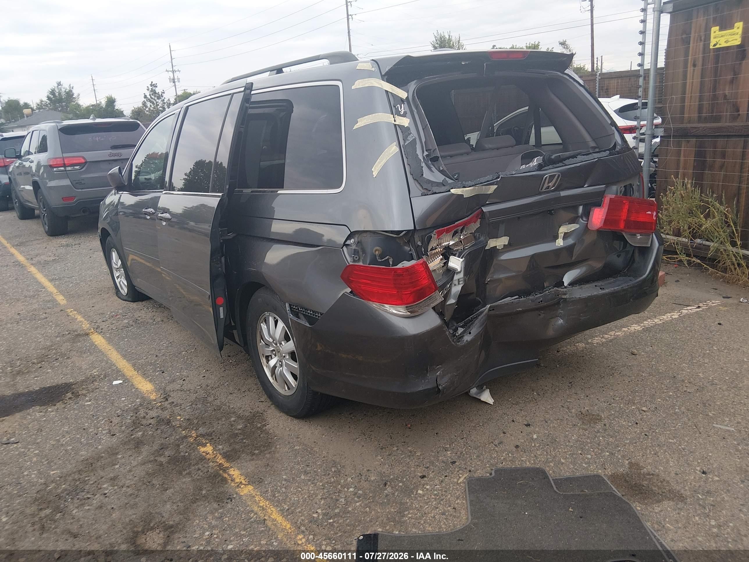 2010 Honda Odyssey Ex-l Gray vin: 5FNRL3H62AB018558