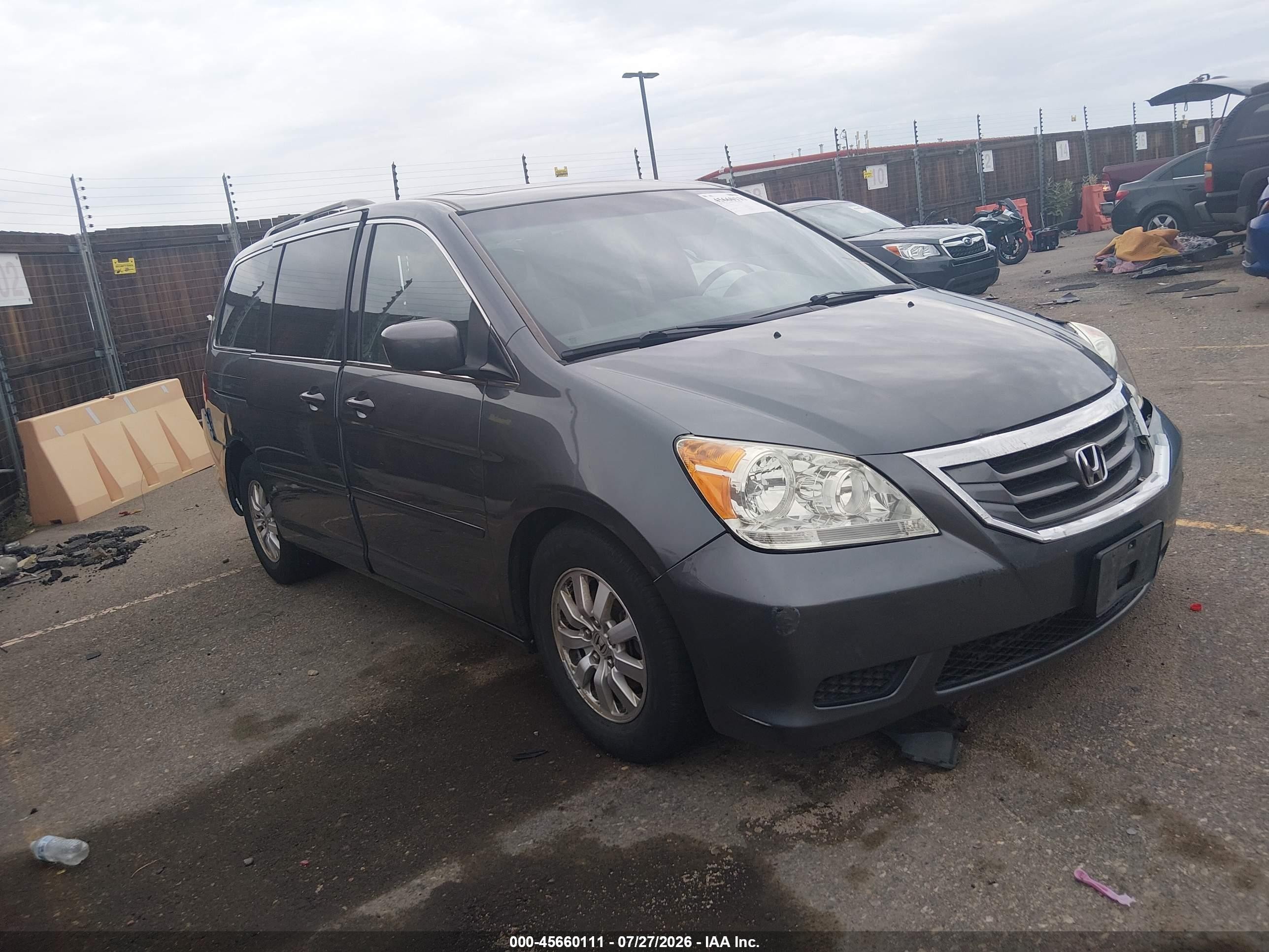 2010 Honda Odyssey Ex-l Gray vin: 5FNRL3H62AB018558