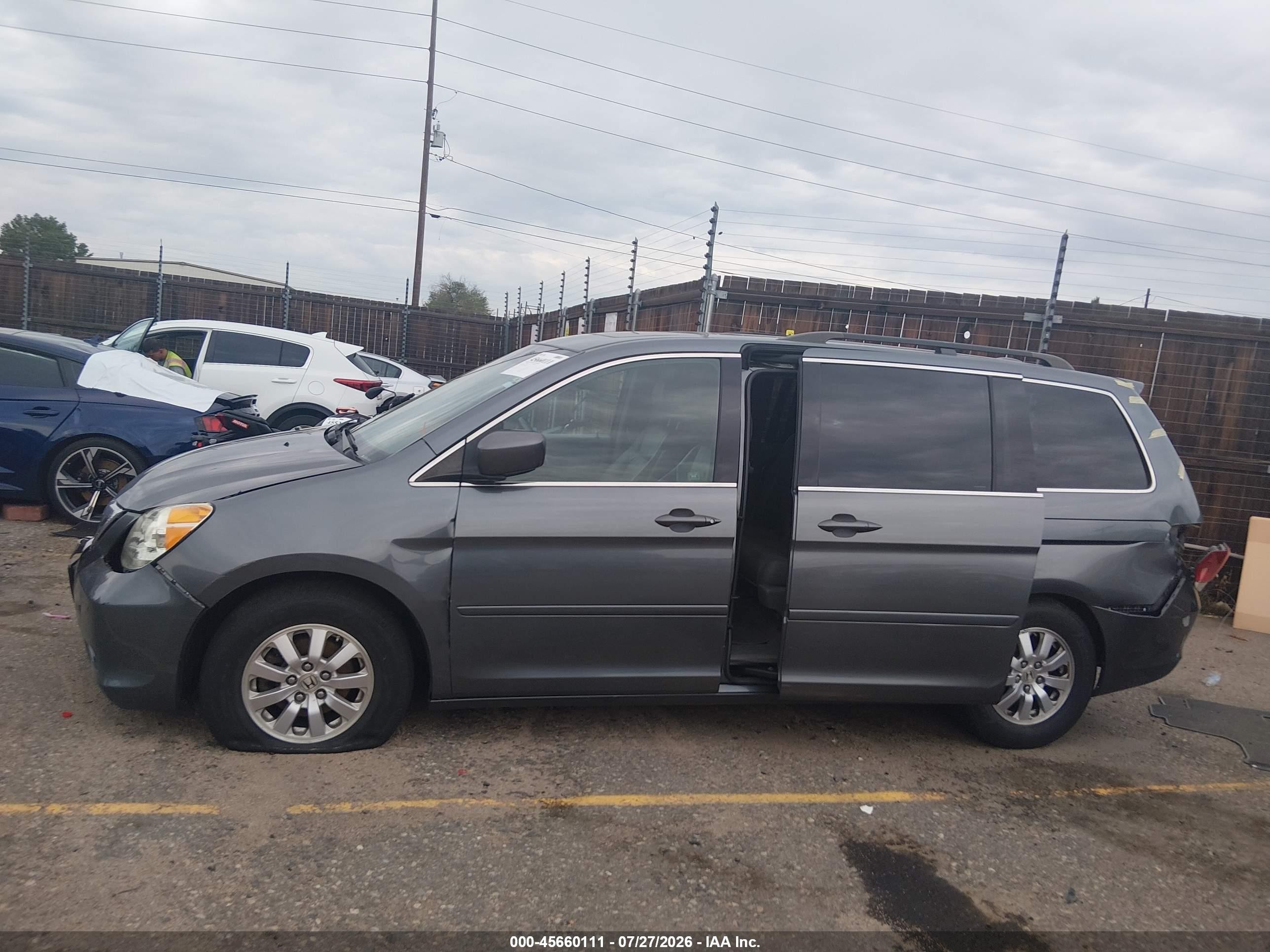 2010 Honda Odyssey Ex-l Gray vin: 5FNRL3H62AB018558