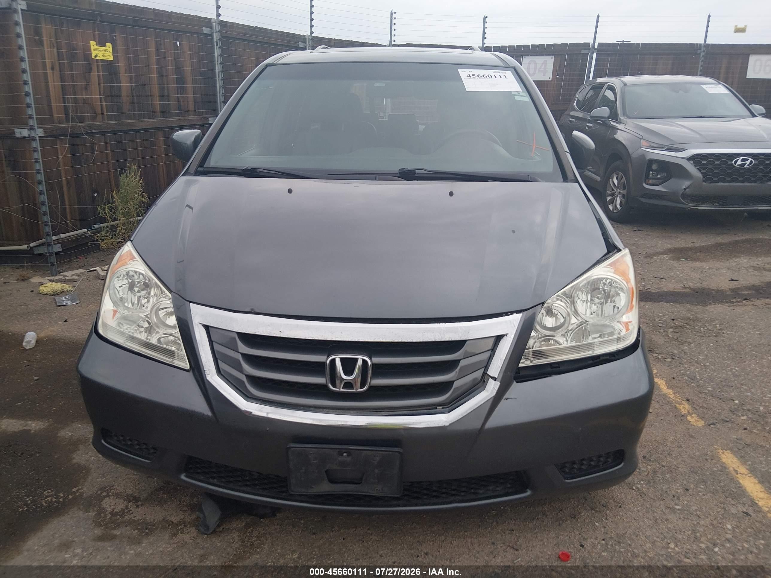 2010 Honda Odyssey Ex-l Gray vin: 5FNRL3H62AB018558