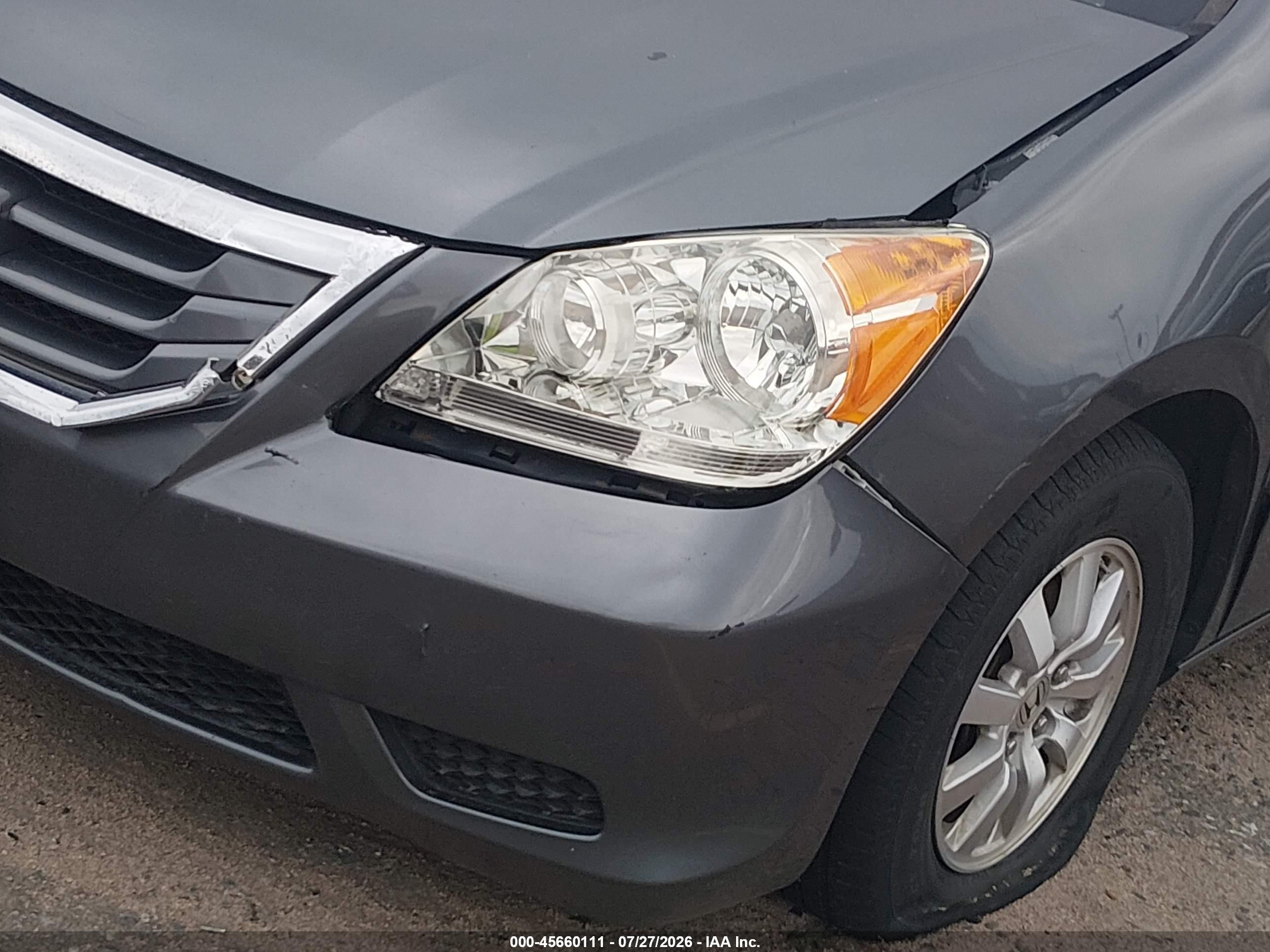 2010 Honda Odyssey Ex-l Gray vin: 5FNRL3H62AB018558