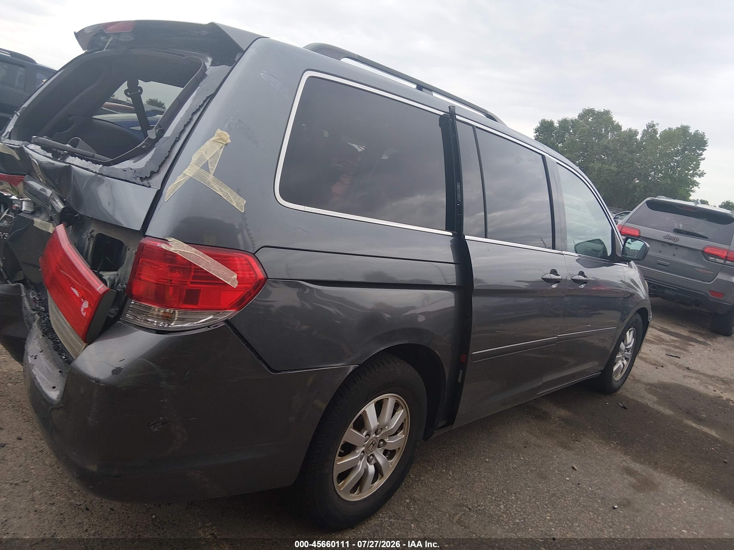 2010 Honda Odyssey Ex-l Gray vin: 5FNRL3H62AB018558