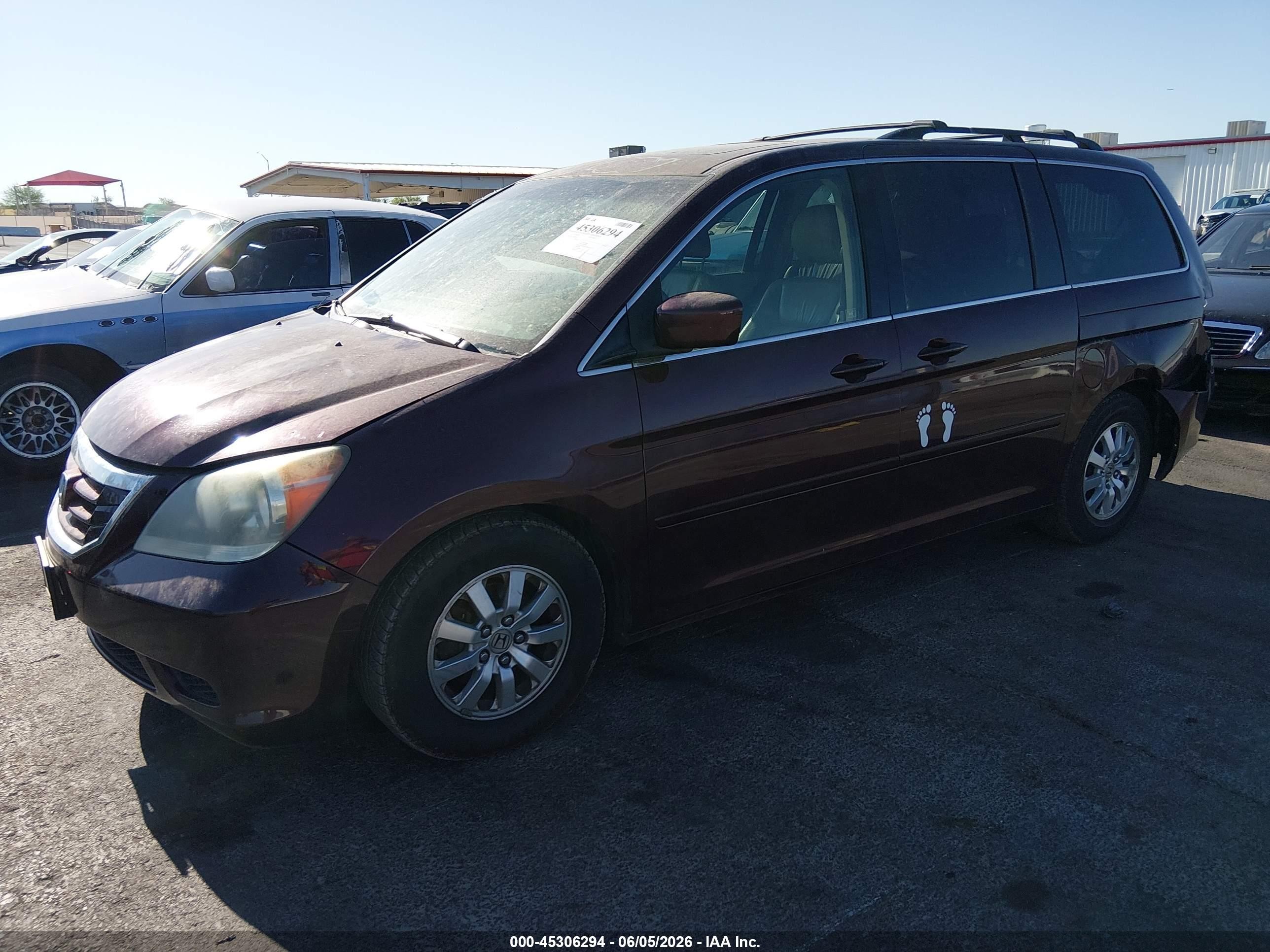 2010 Honda Odyssey Ex-l Maroon vin: 5FNRL3H62AB028104