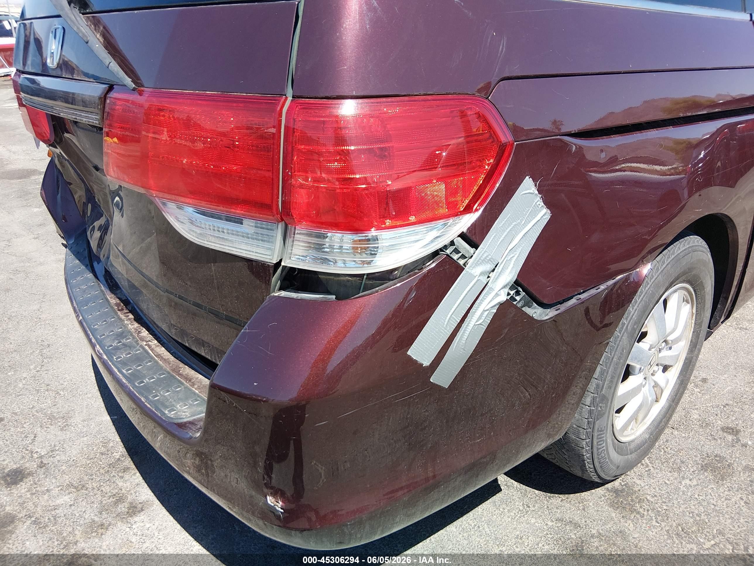 2010 Honda Odyssey Ex-l Maroon vin: 5FNRL3H62AB028104