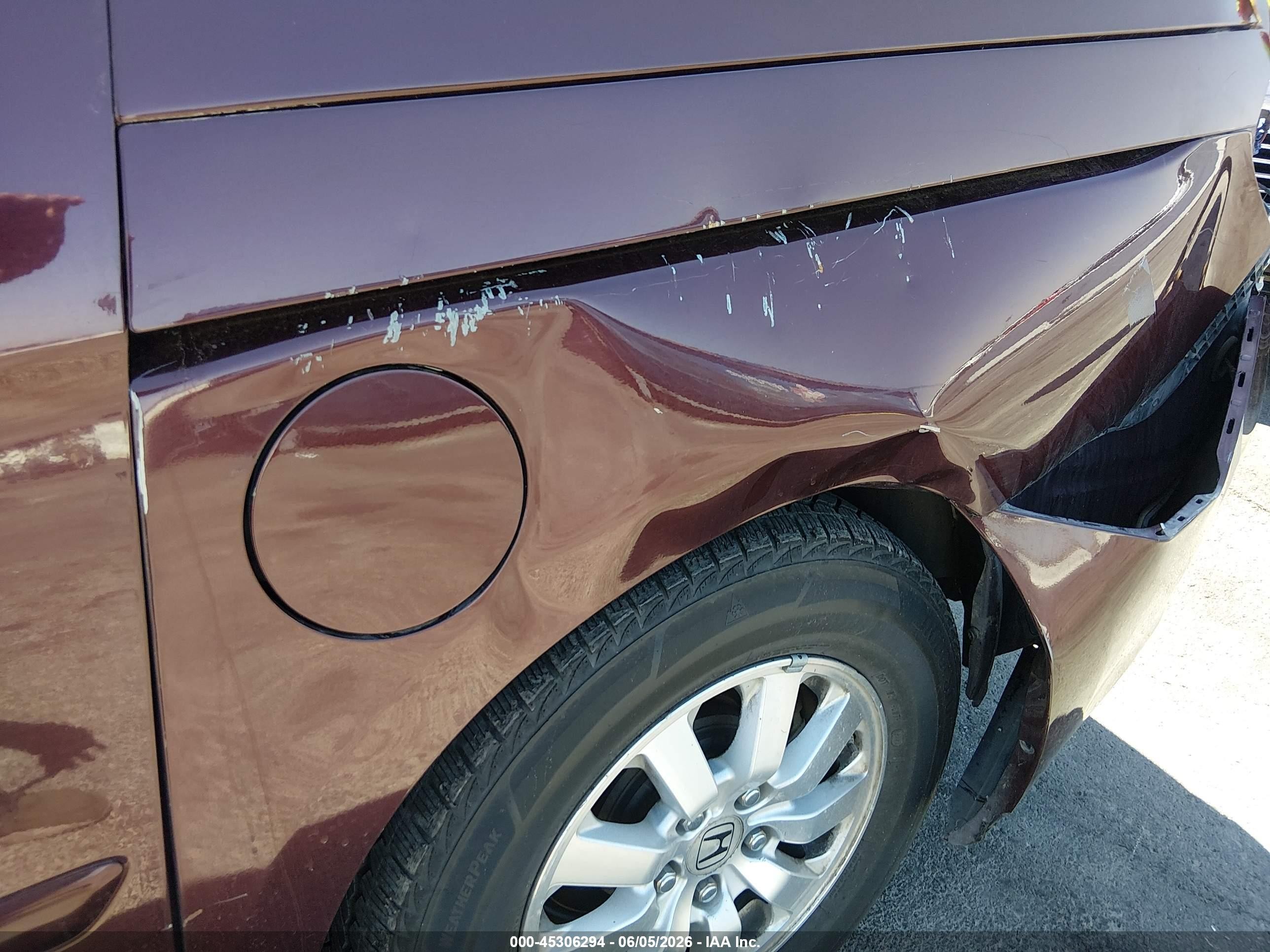 2010 Honda Odyssey Ex-l Maroon vin: 5FNRL3H62AB028104