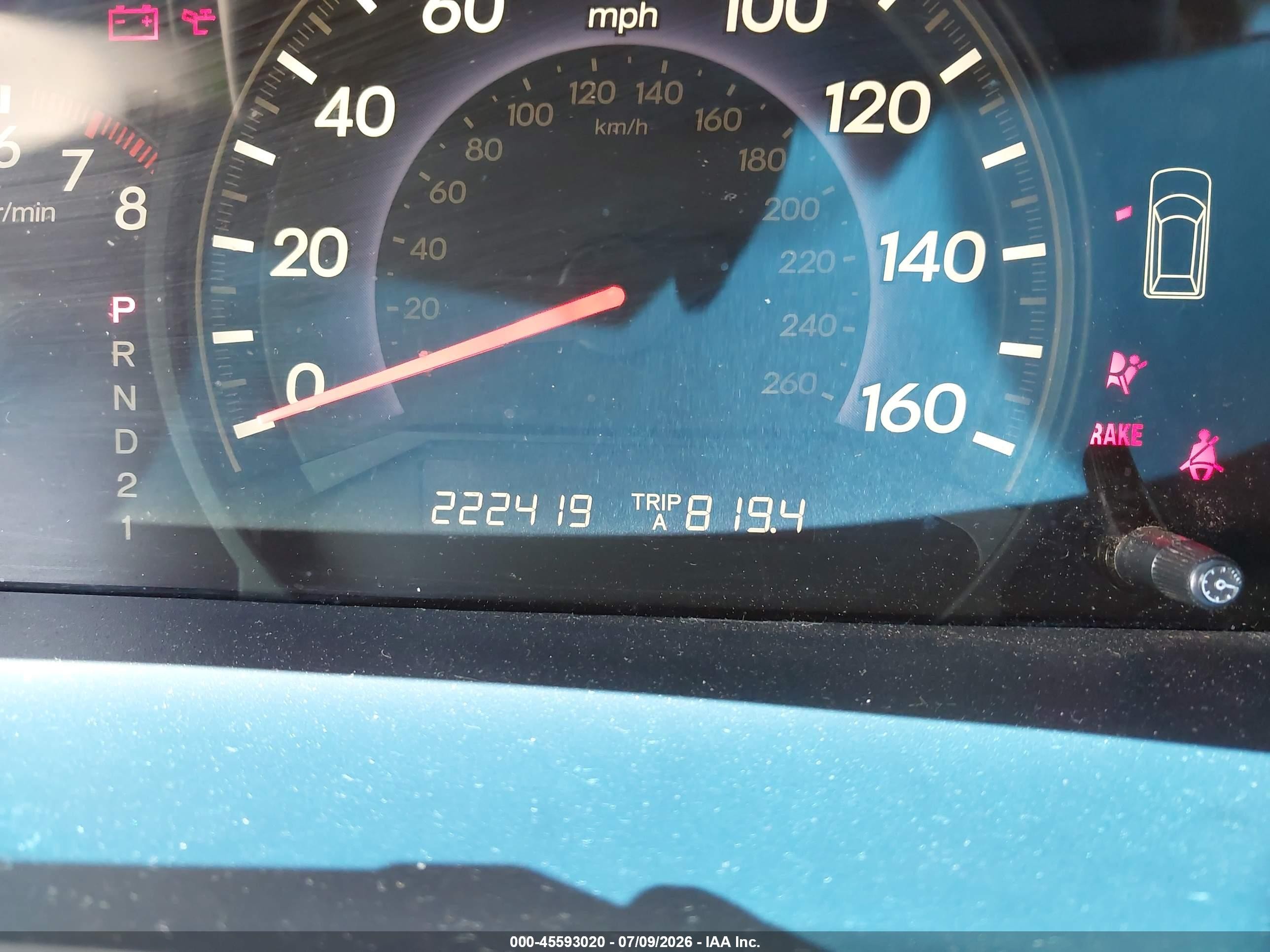 2010 Honda Odyssey Ex-l Light Blue vin: 5FNRL3H62AB035117