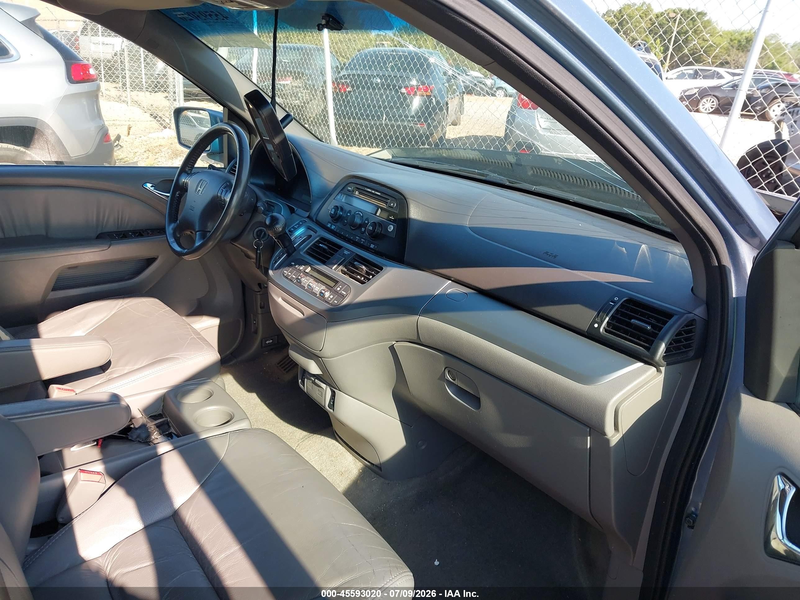 2010 Honda Odyssey Ex-l Light Blue vin: 5FNRL3H62AB035117