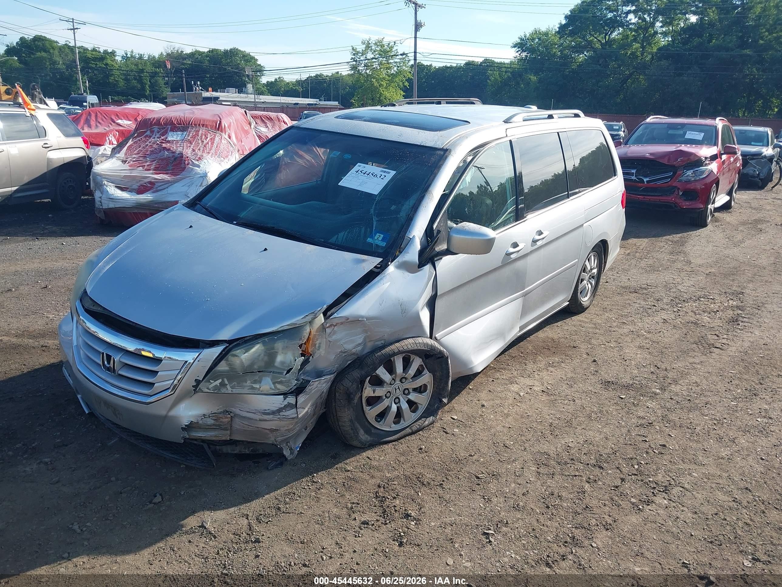 2010 Honda Odyssey Ex-l Gray vin: 5FNRL3H62AB053178