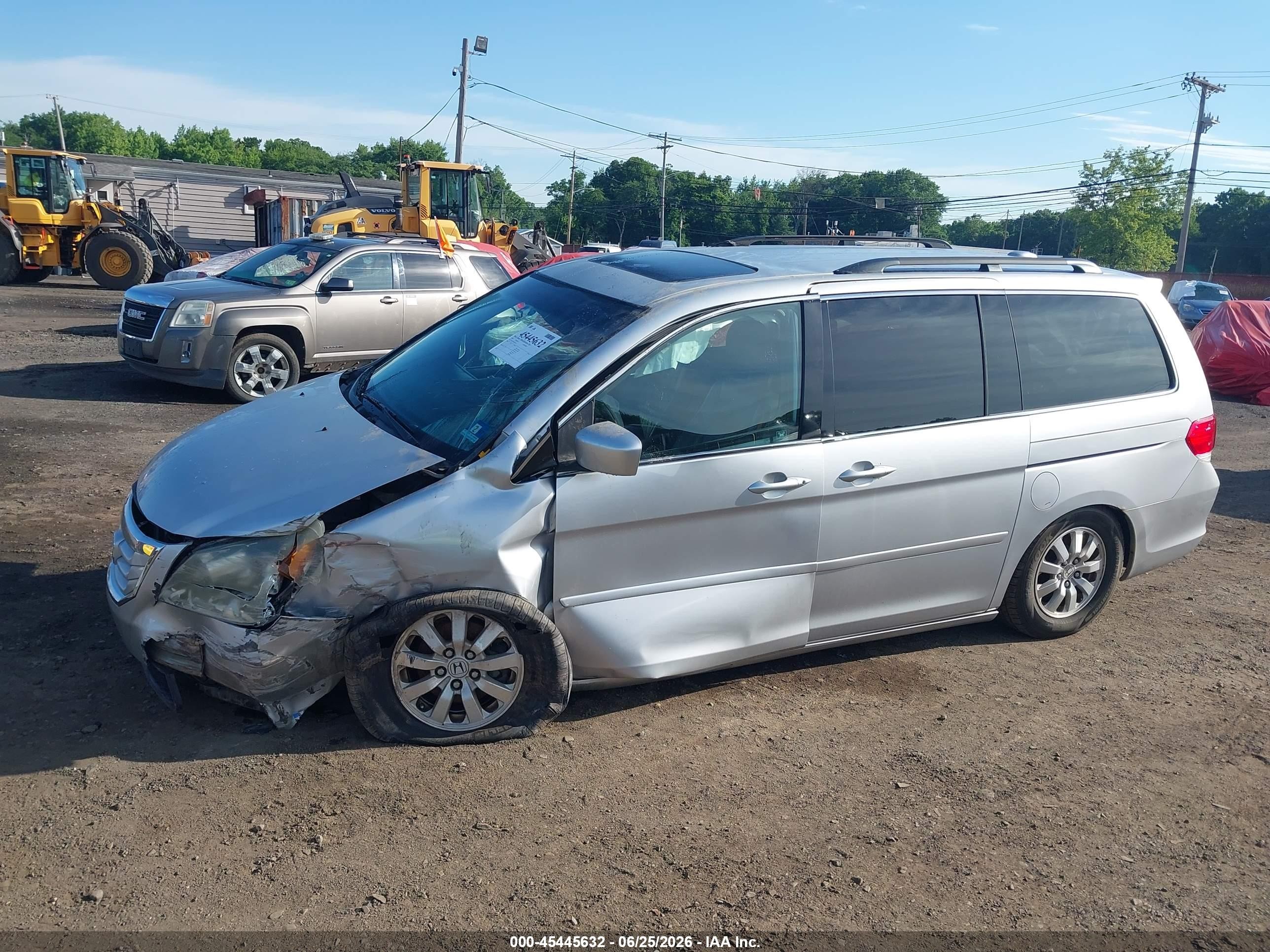2010 Honda Odyssey Ex-l Gray vin: 5FNRL3H62AB053178