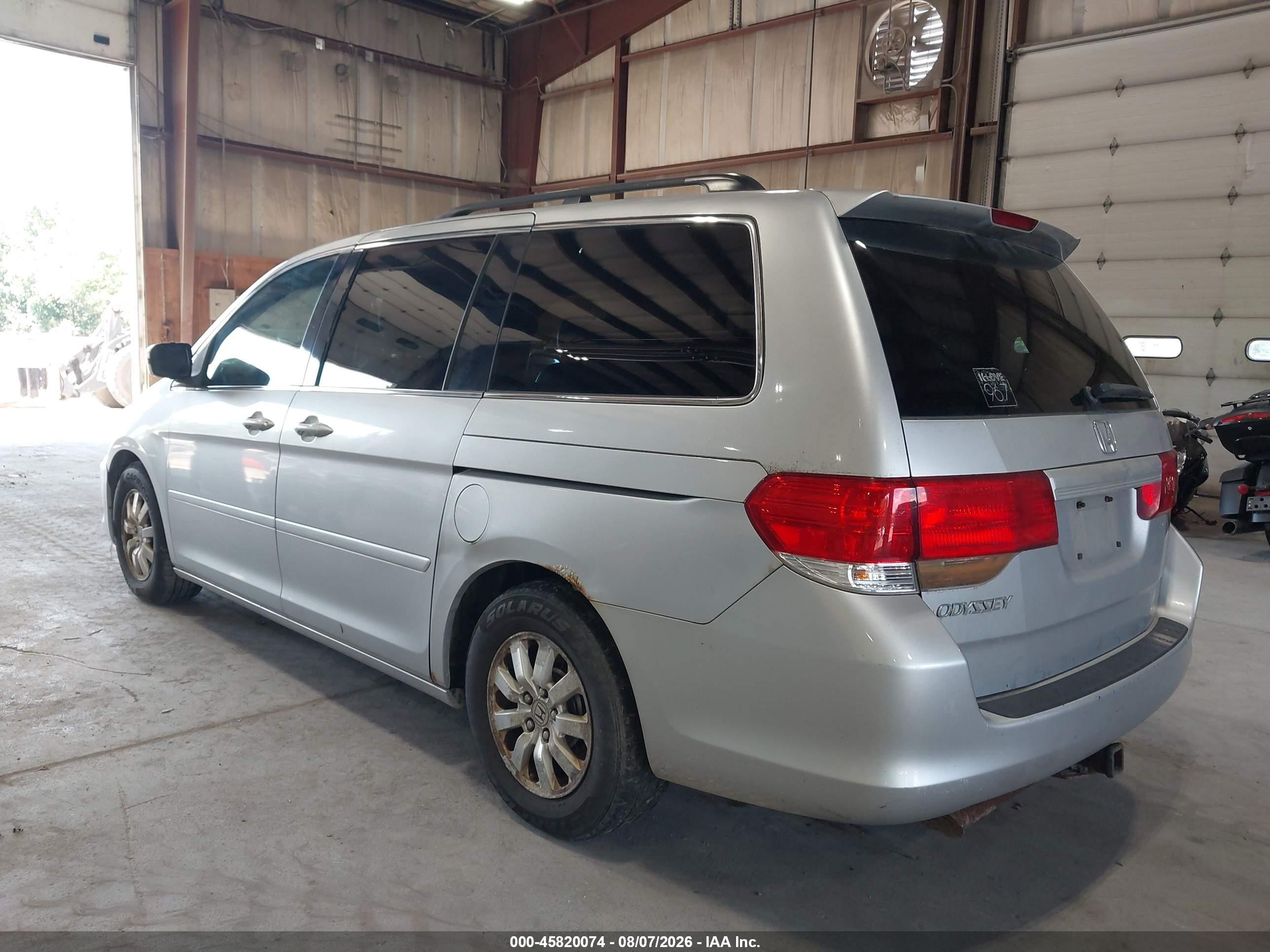 2010 Honda Odyssey Ex-l Silver vin: 5FNRL3H62AB067355
